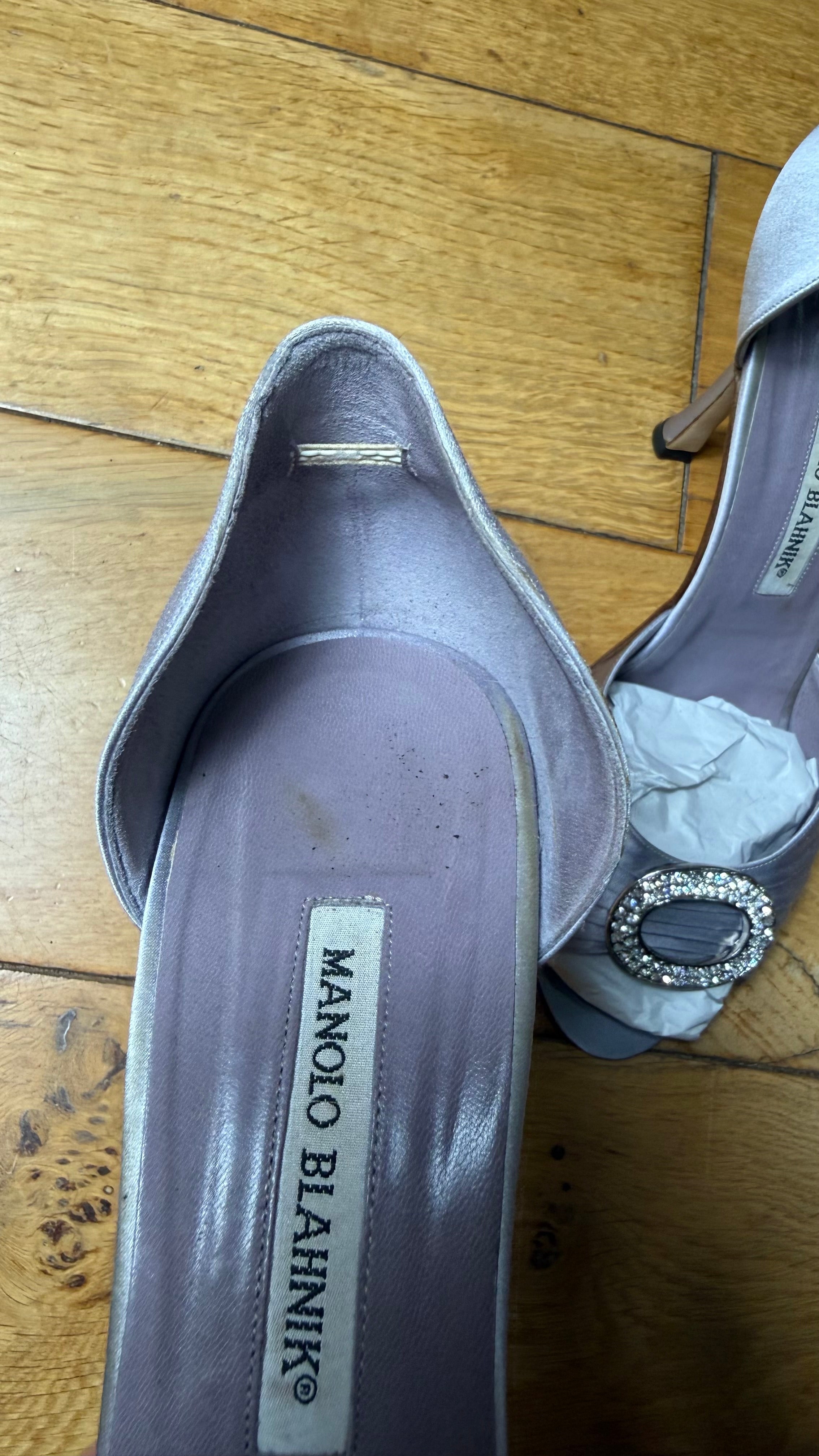 Manolo Blahnik Lilac D'Orsay Heels