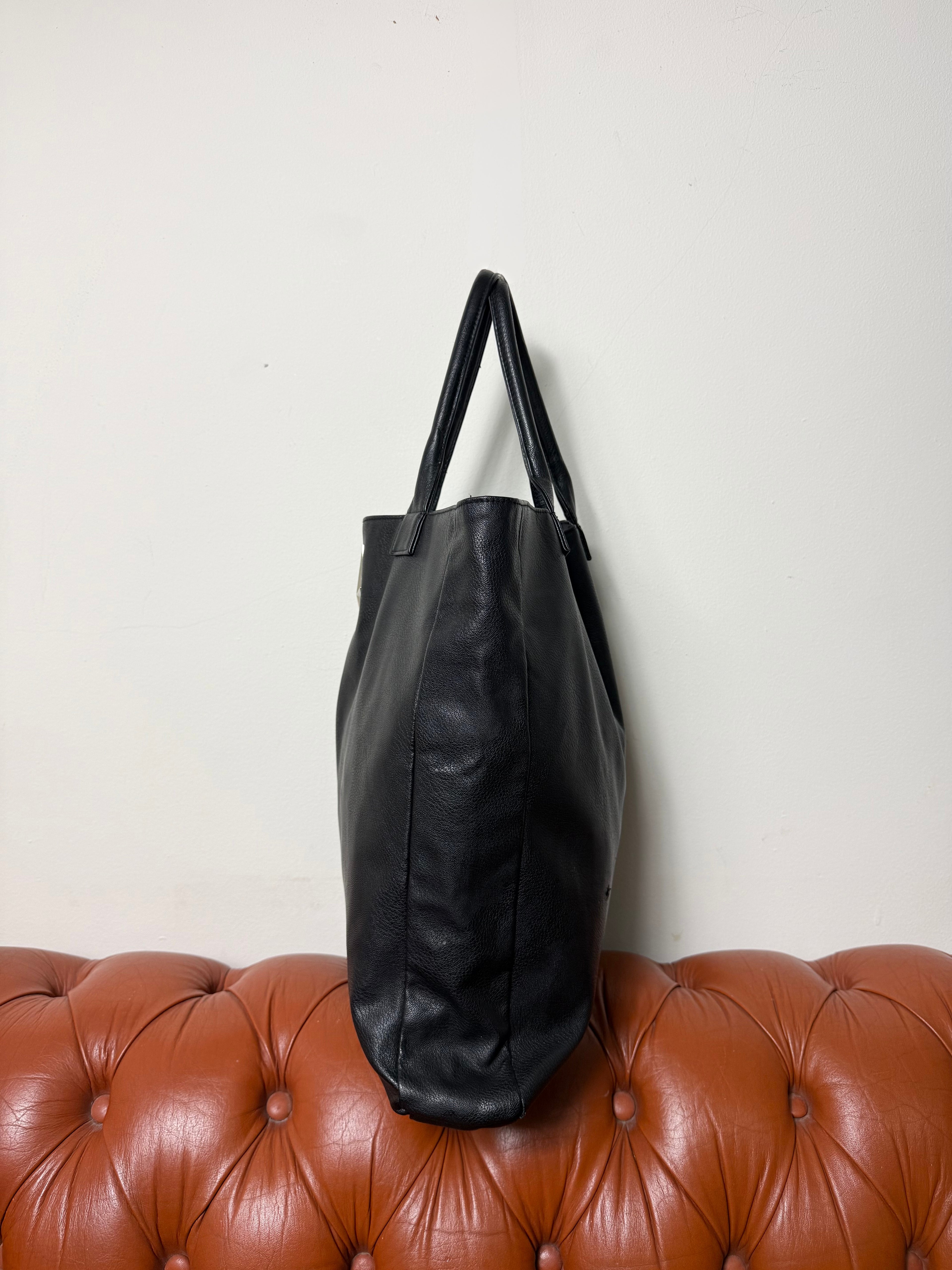 Thierry Mugler Black Shopper Tote Bag