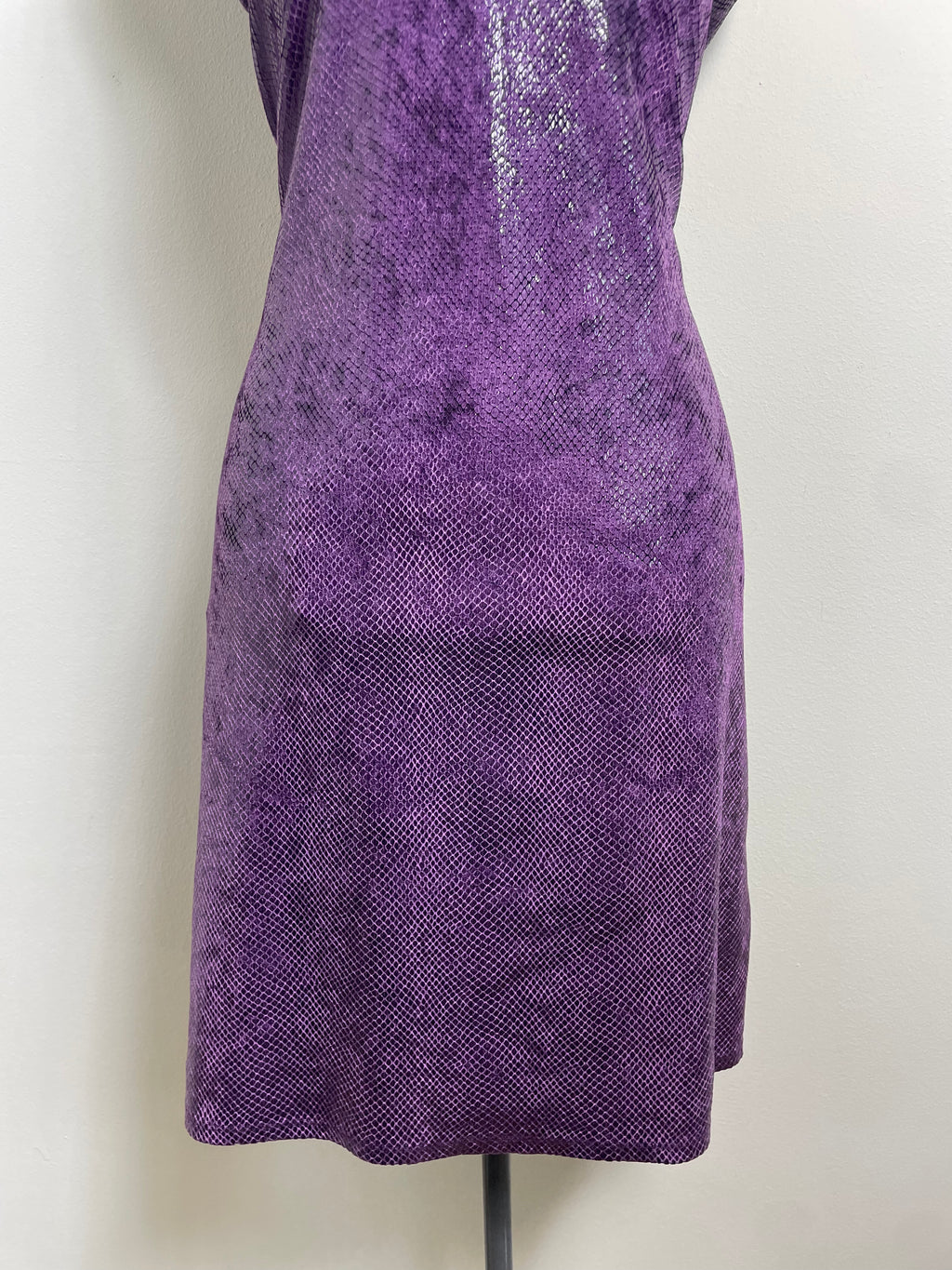 Blumarine Blugirl Purple Snakeskin Mini Dress
