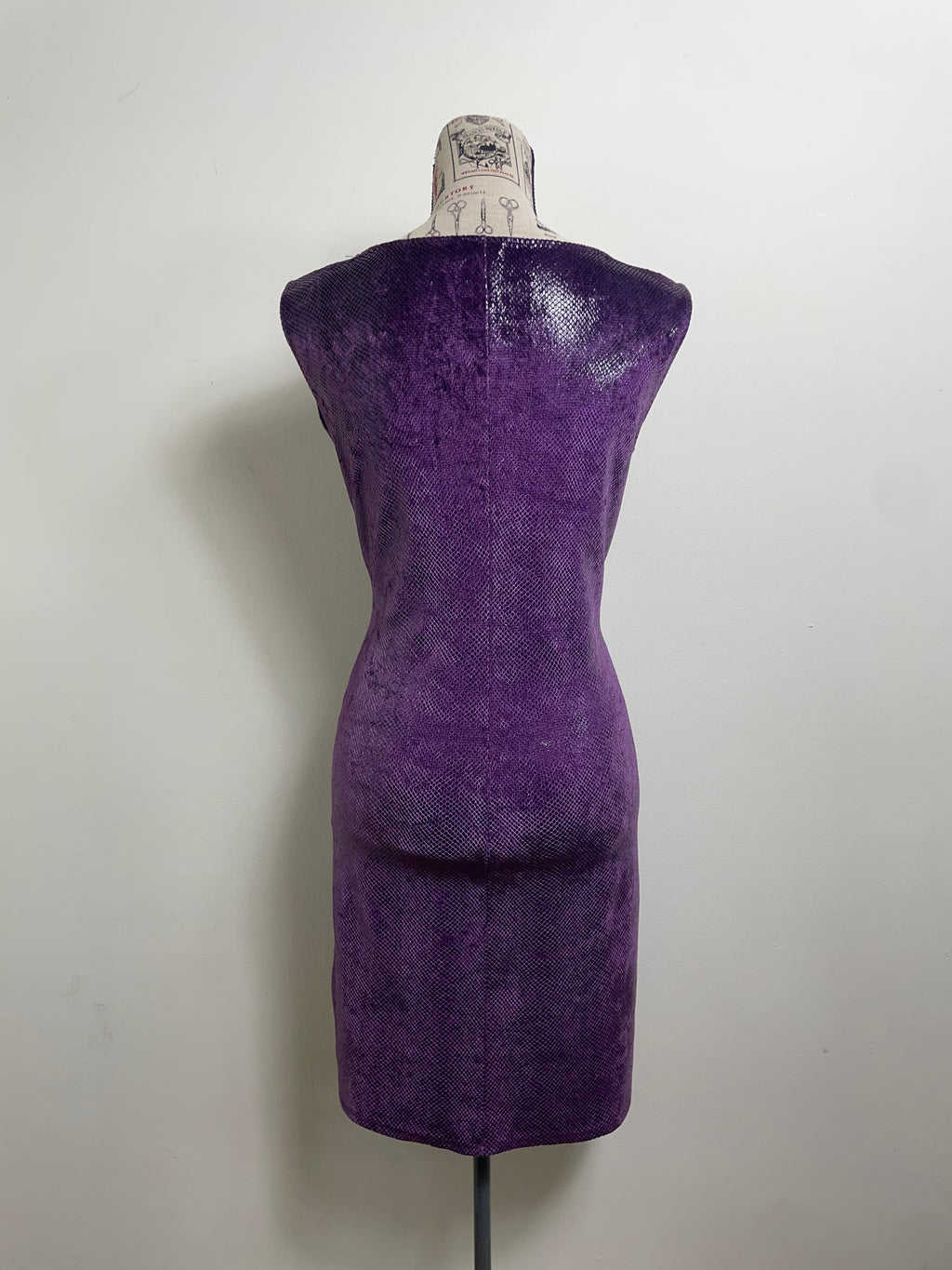 Blumarine Blugirl Purple Snakeskin Mini Dress