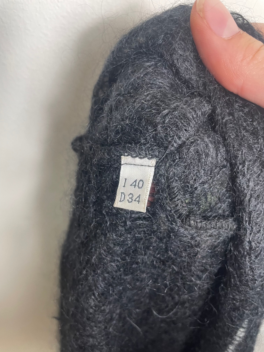 Blumarine Fall 2002 Black Mohair Jumper