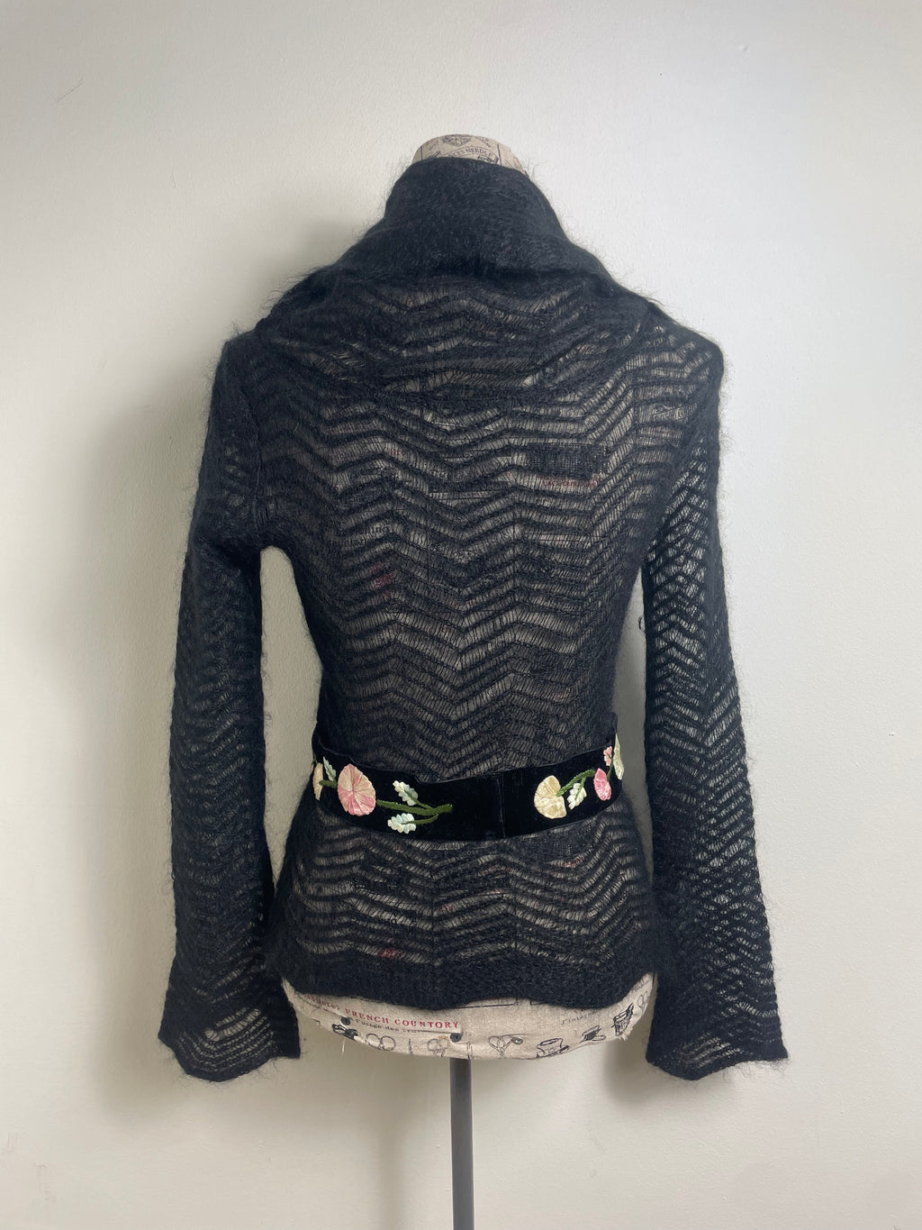 Blumarine Fall 2002 Black Mohair Jumper