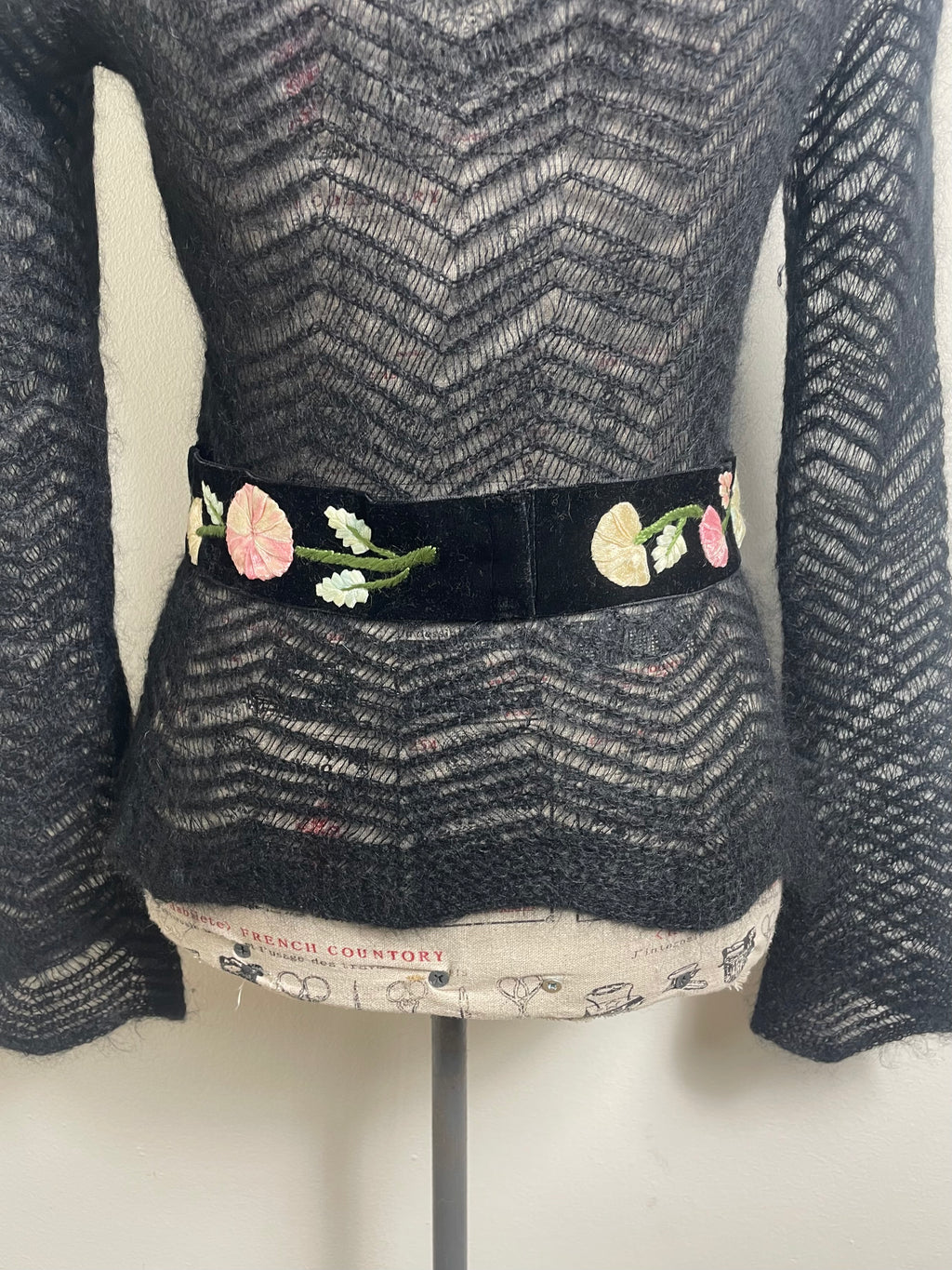 Blumarine Fall 2002 Black Mohair Jumper