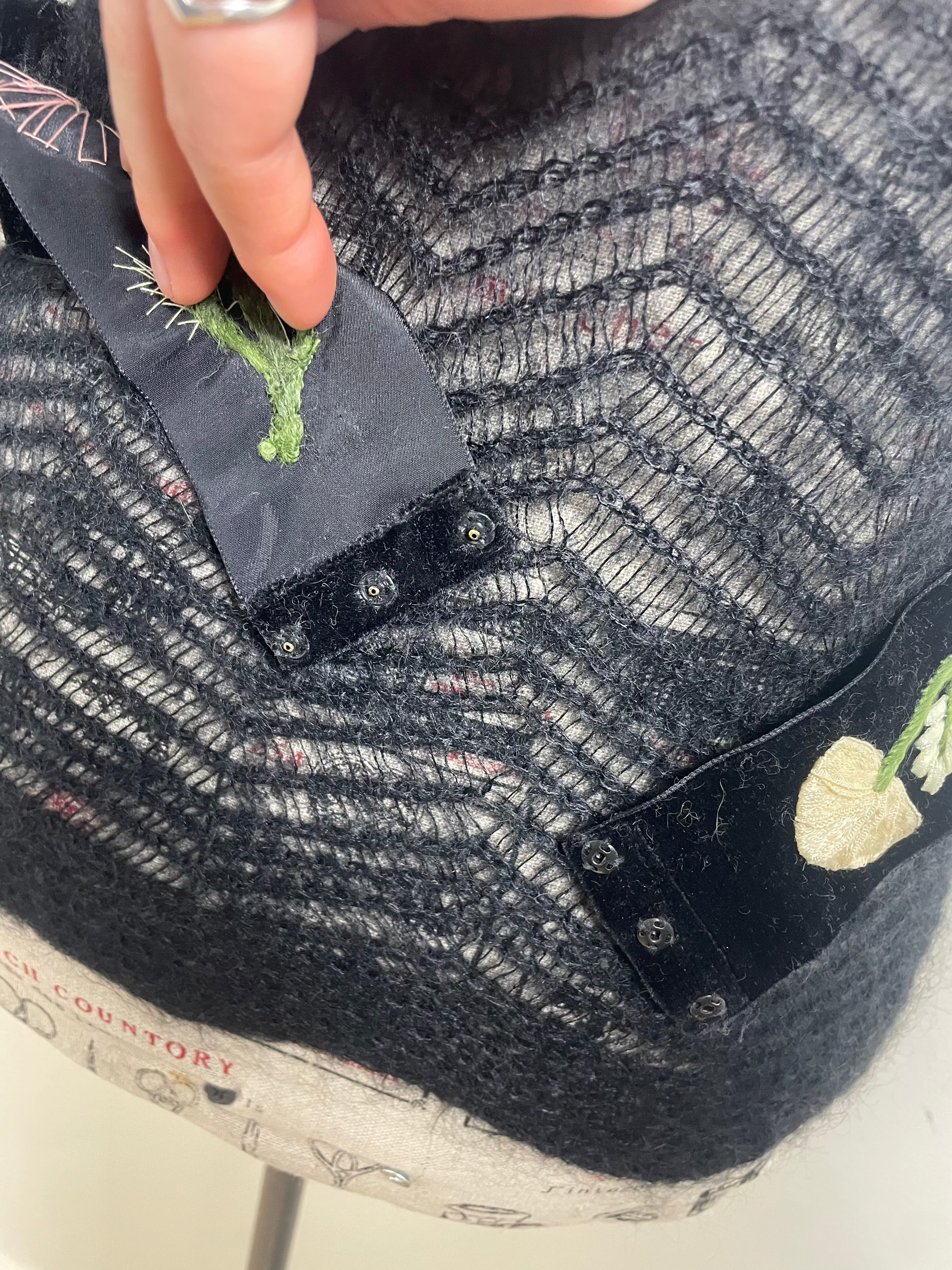 Blumarine Fall 2002 Black Mohair Jumper