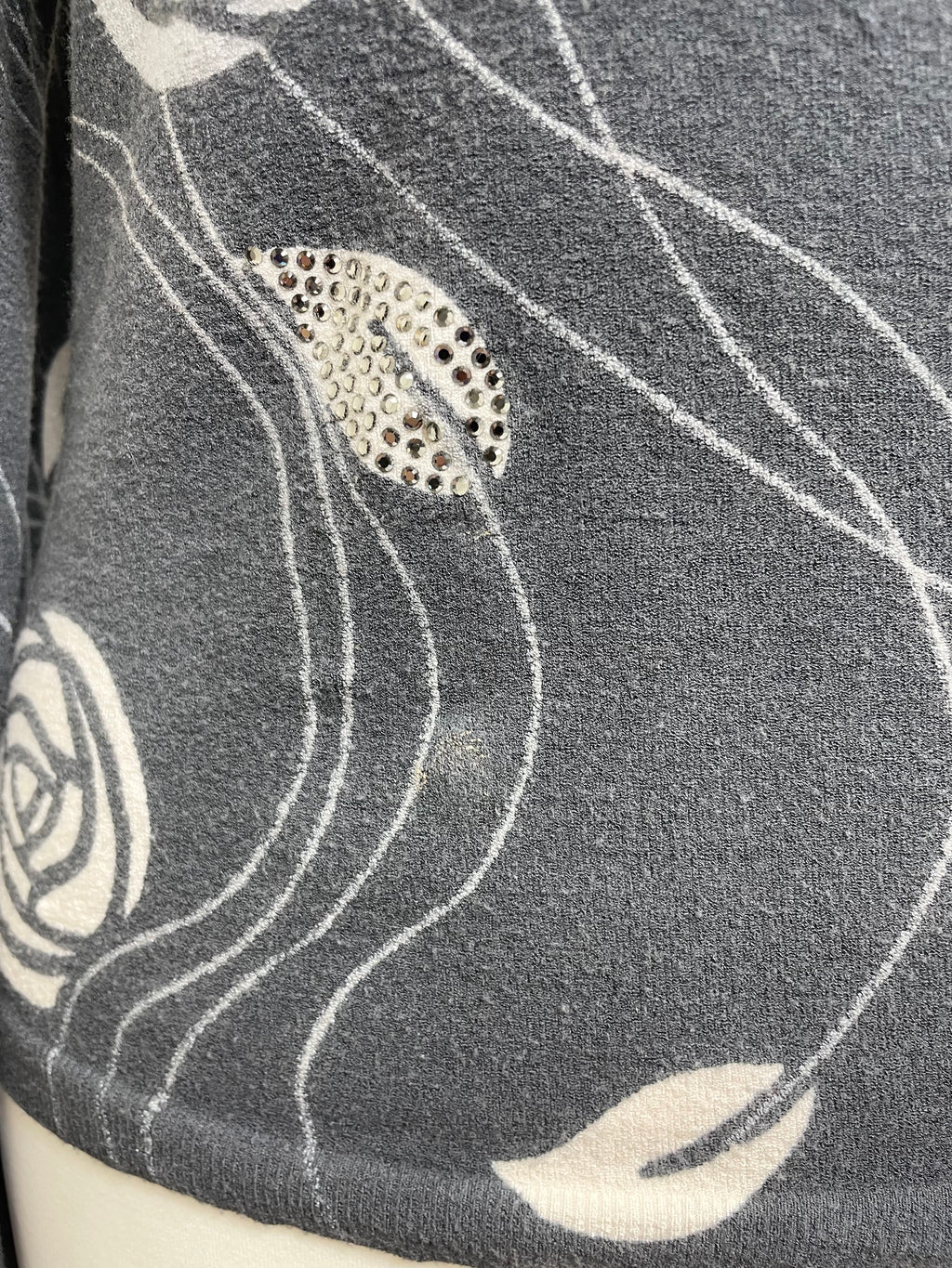 Blumarine Vintage Grey Cardigan and Top Twin Set