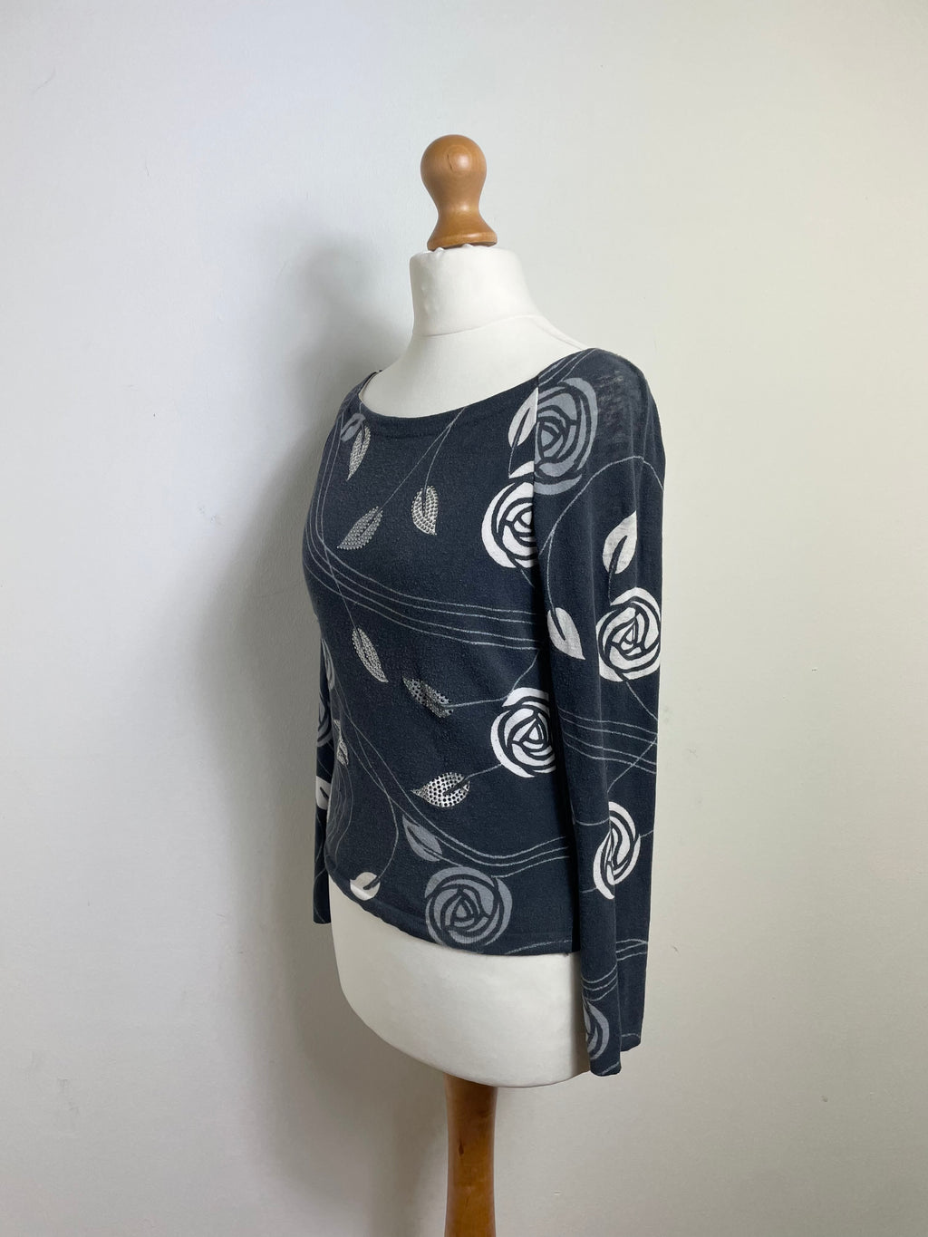 Blumarine Vintage Grey Cardigan and Top Twin Set