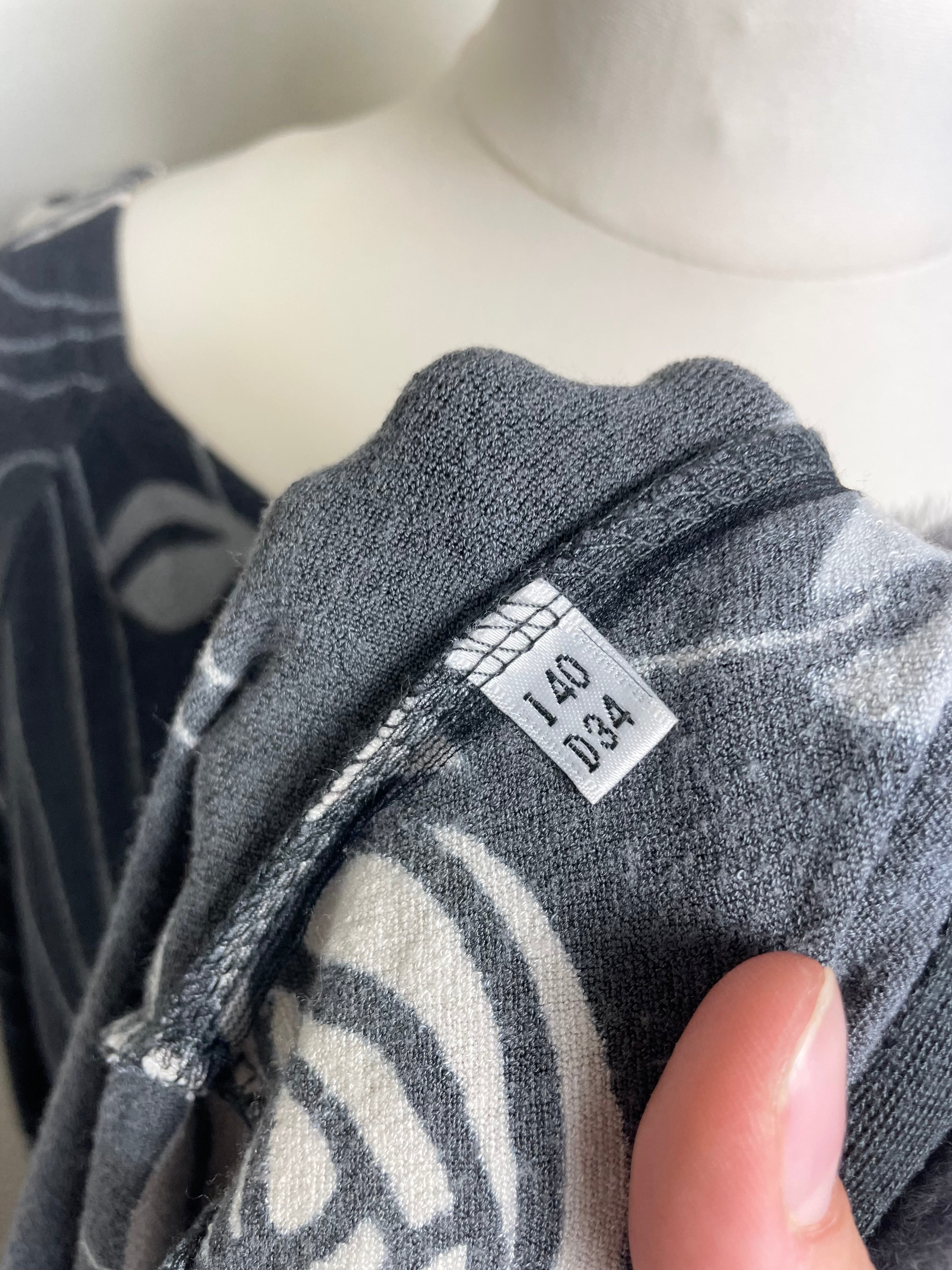 Blumarine Vintage Grey Cardigan and Top Twin Set