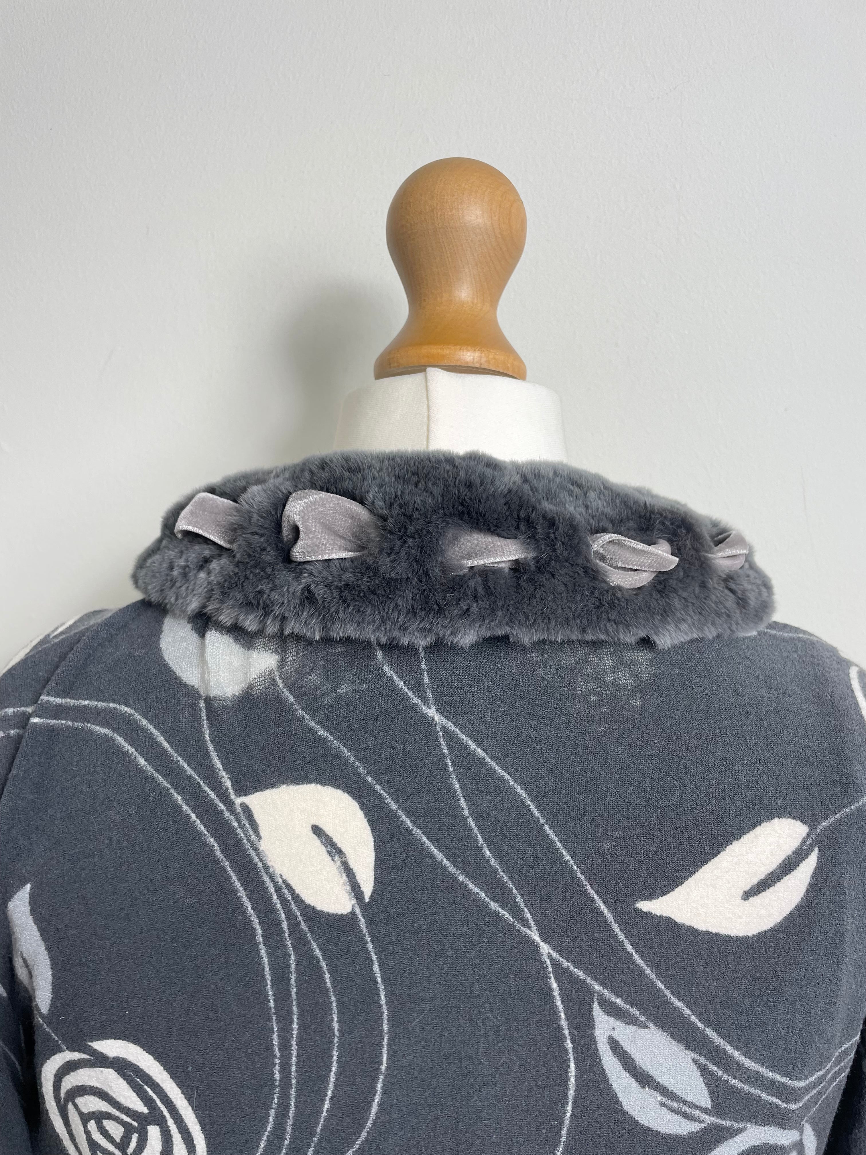 Blumarine Vintage Grey Cardigan and Top Twin Set