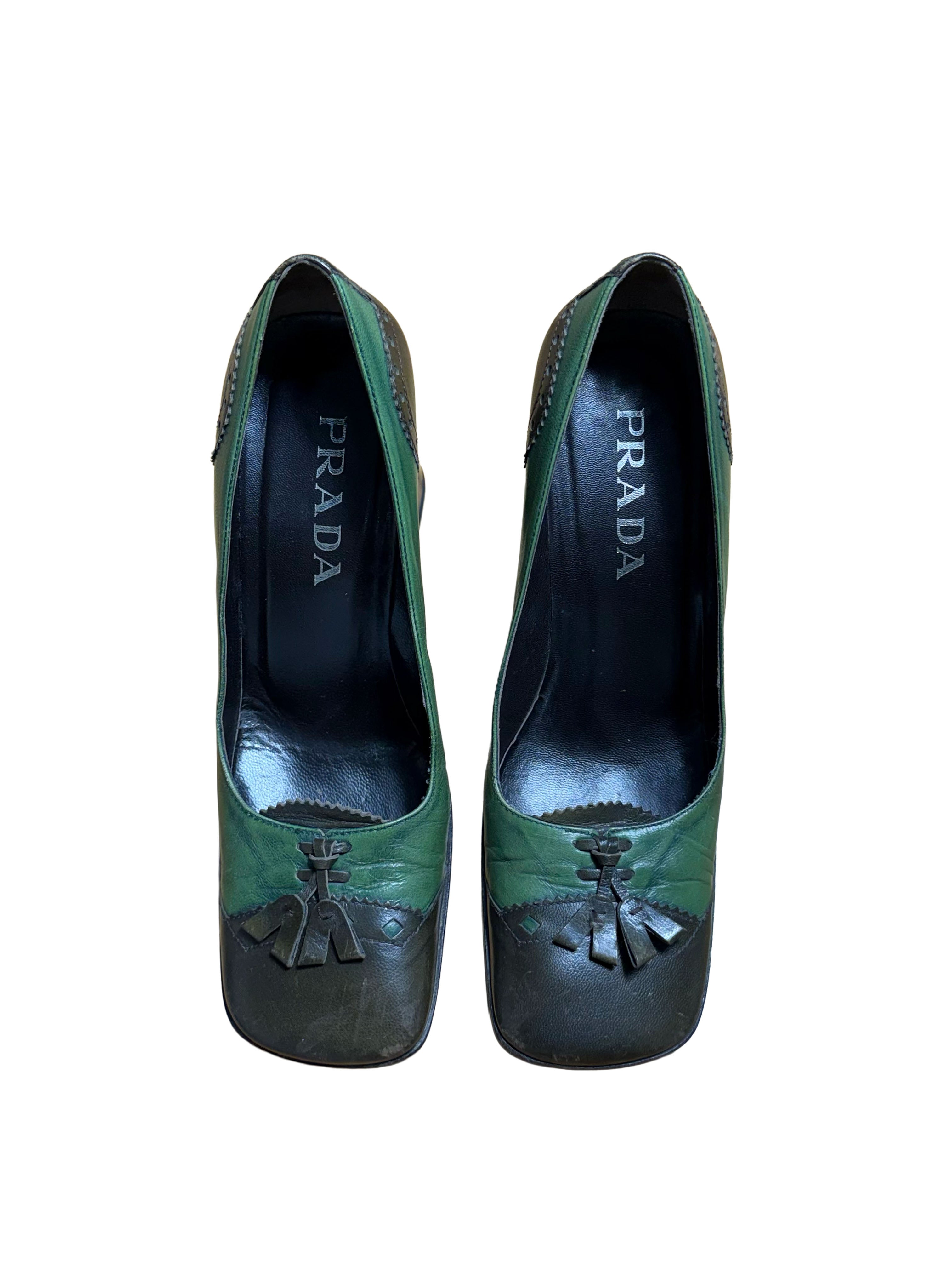 Prada FW 1999 Leather Tassel Heels
