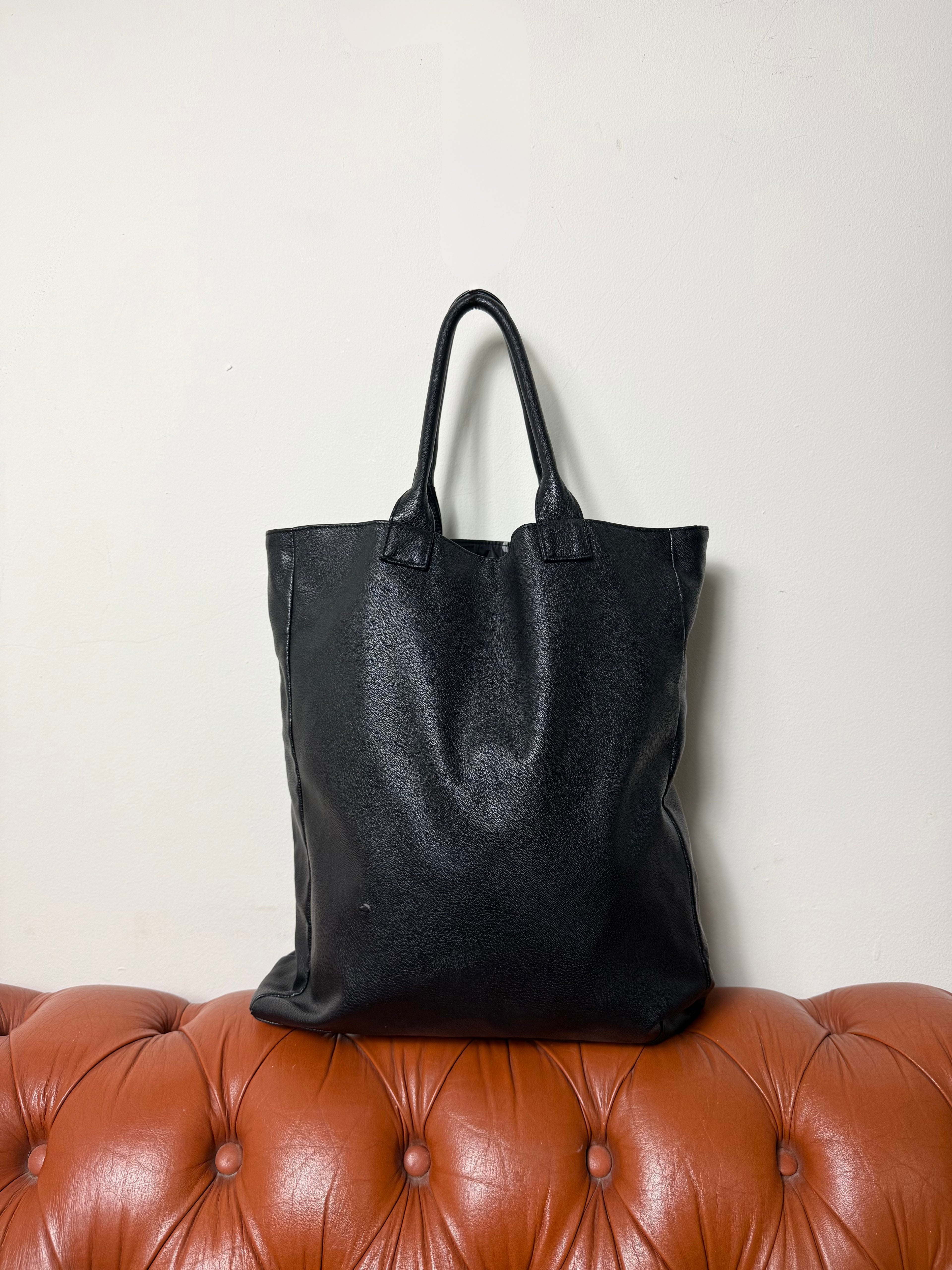 Thierry Mugler Black Shopper Tote Bag