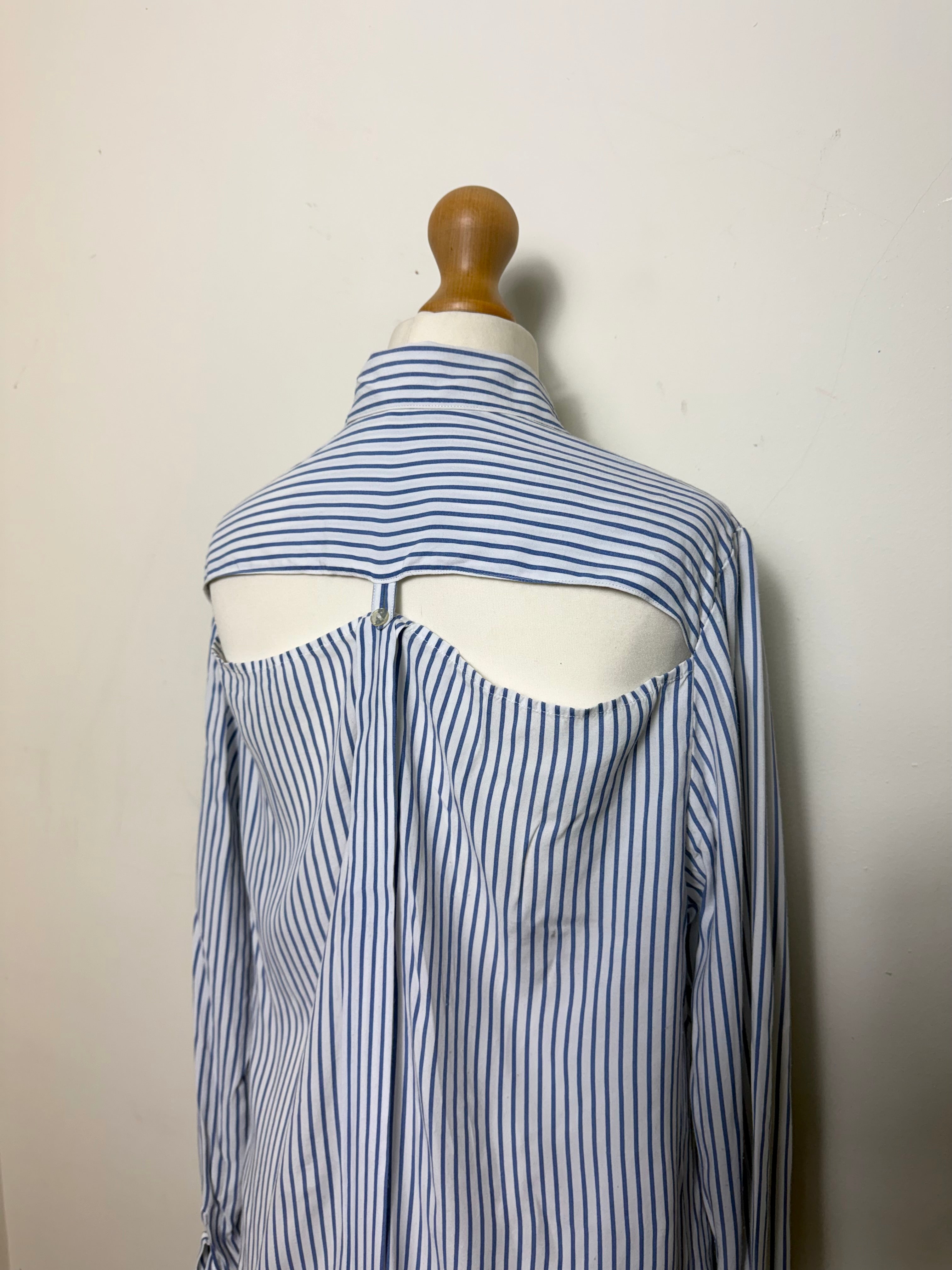 Jean Paul Gaultier La Redoute Cut-Out Stripped Shirt
