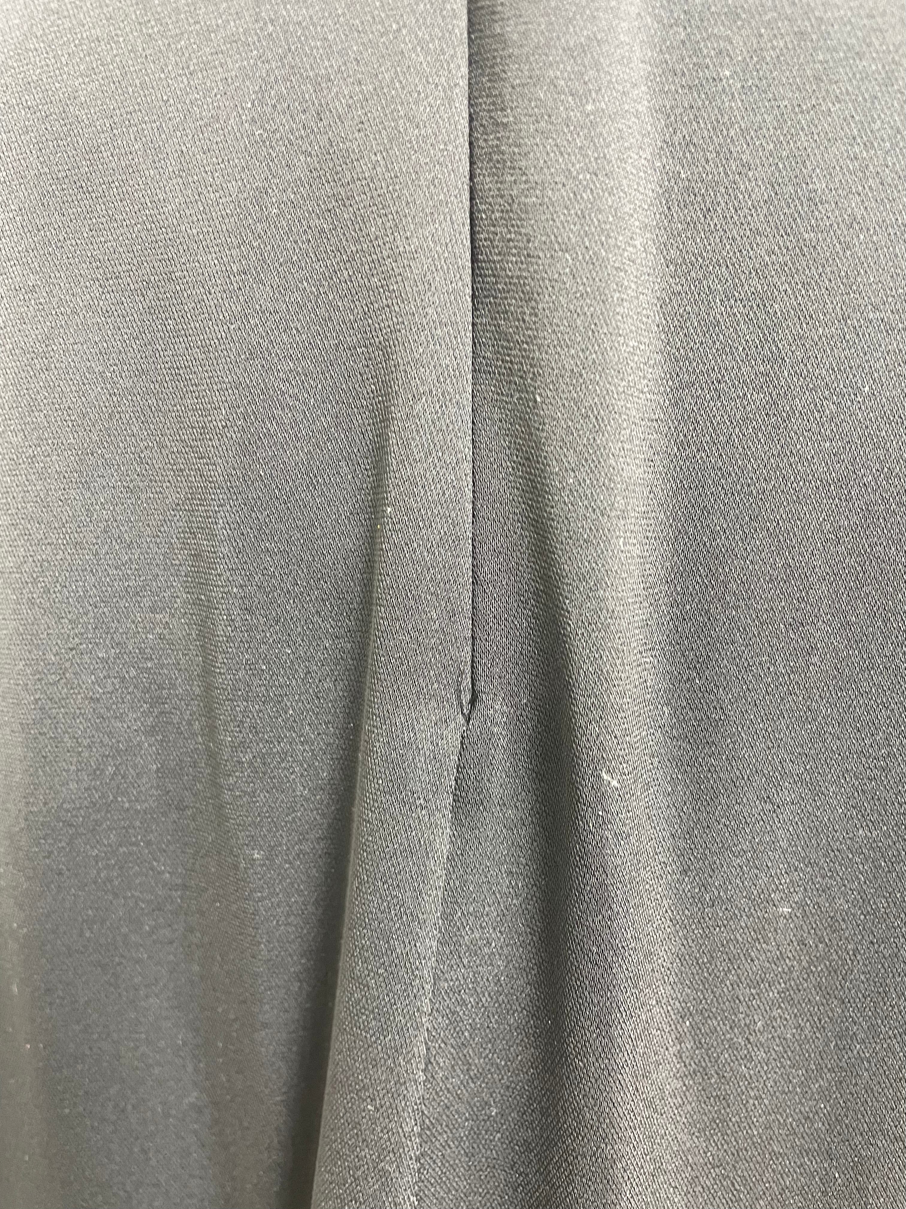 Celine Vintage Black Silk Midi Dress