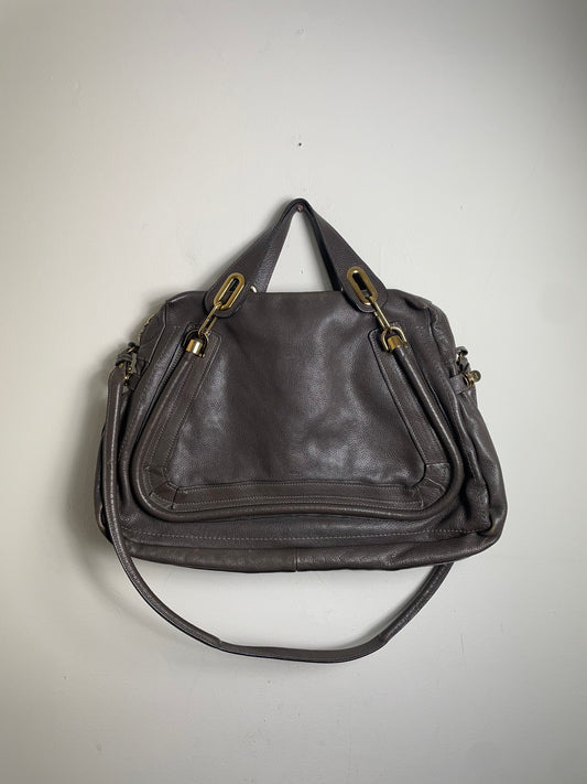 Chloé Paraty 2011 Large Brown Bag with Gold Hardware