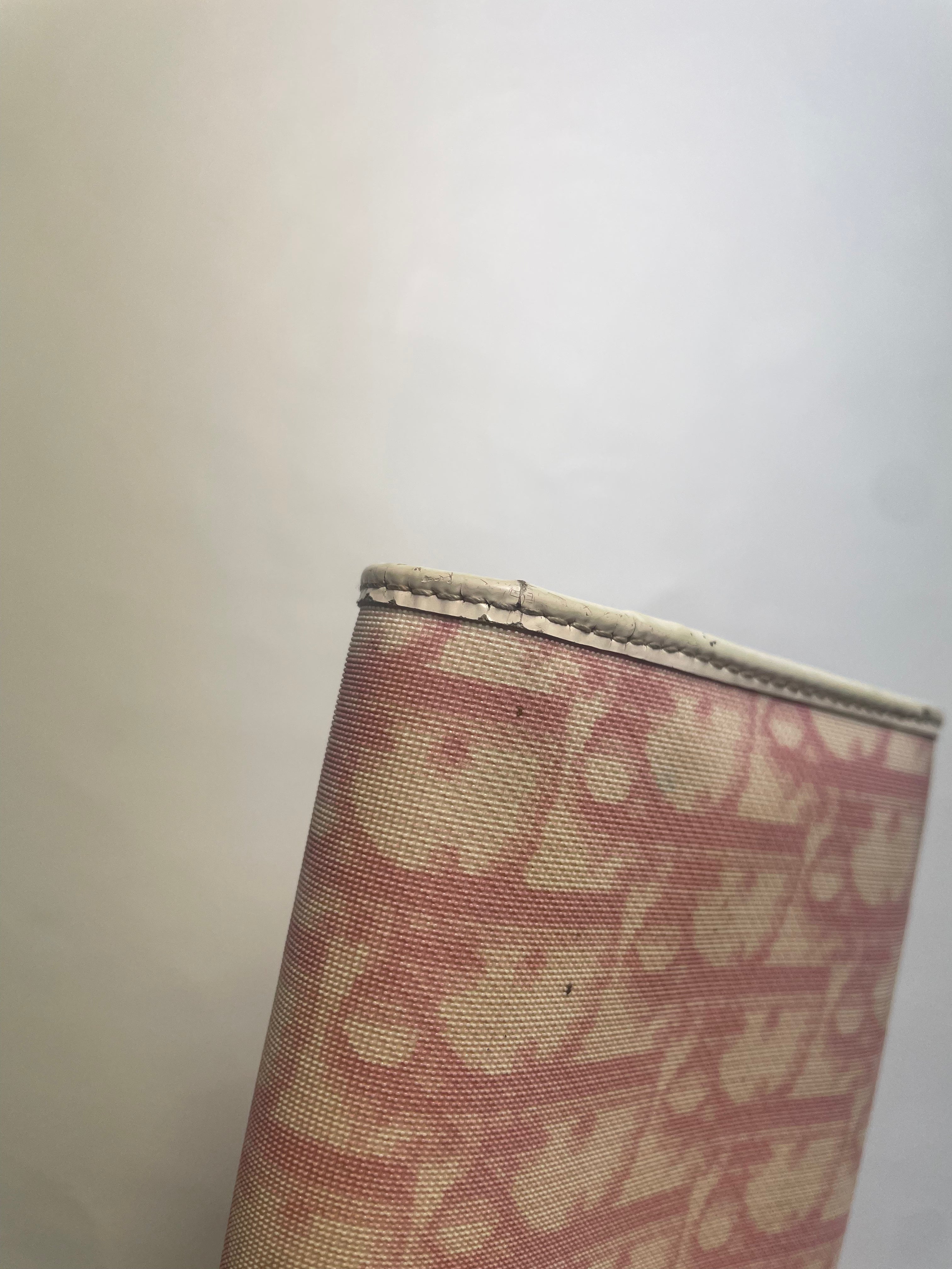 Christian Dior Pink '1' Monogram Canvas Purse / Wallet