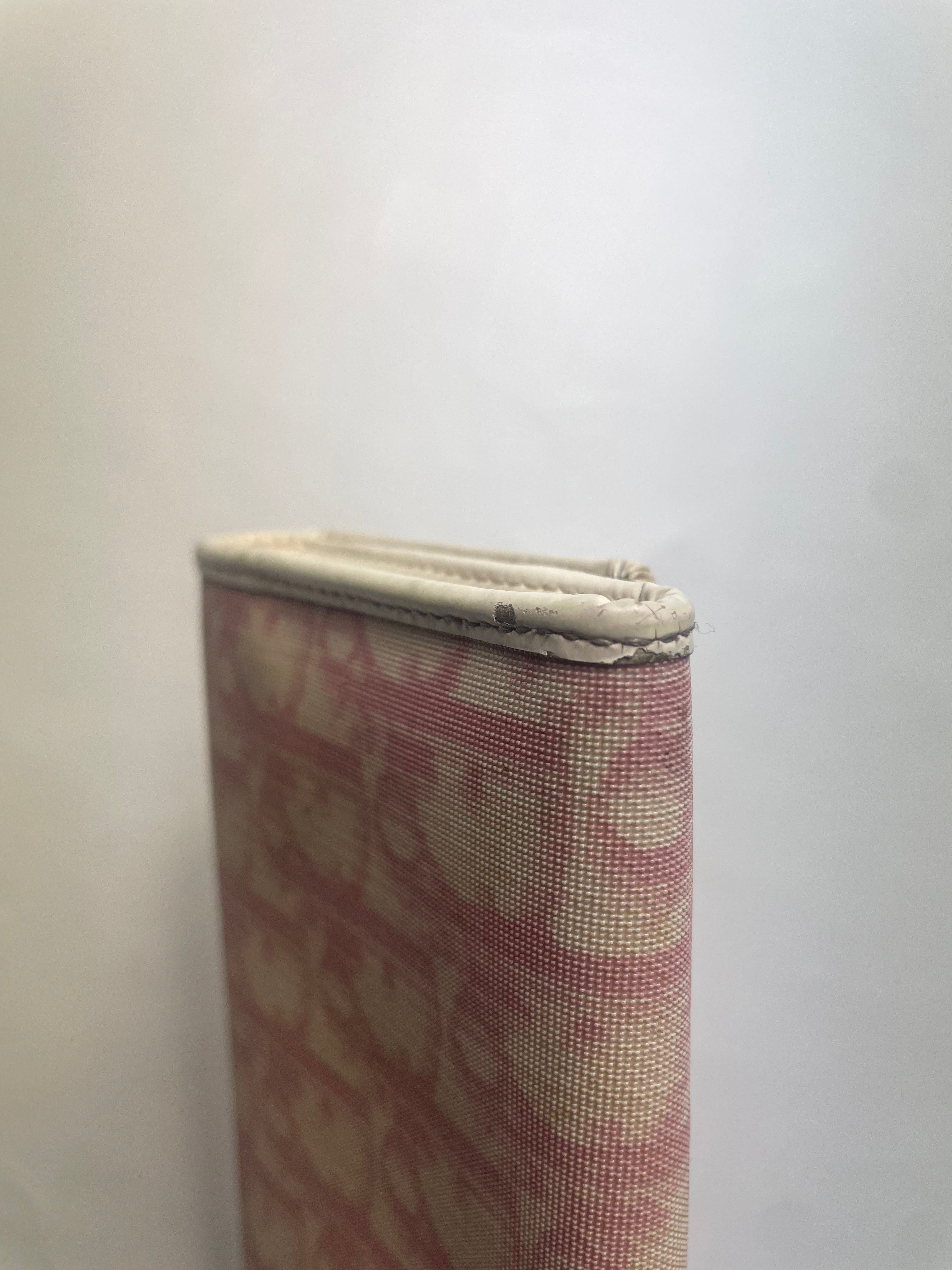 Christian Dior Pink '1' Monogram Canvas Purse / Wallet