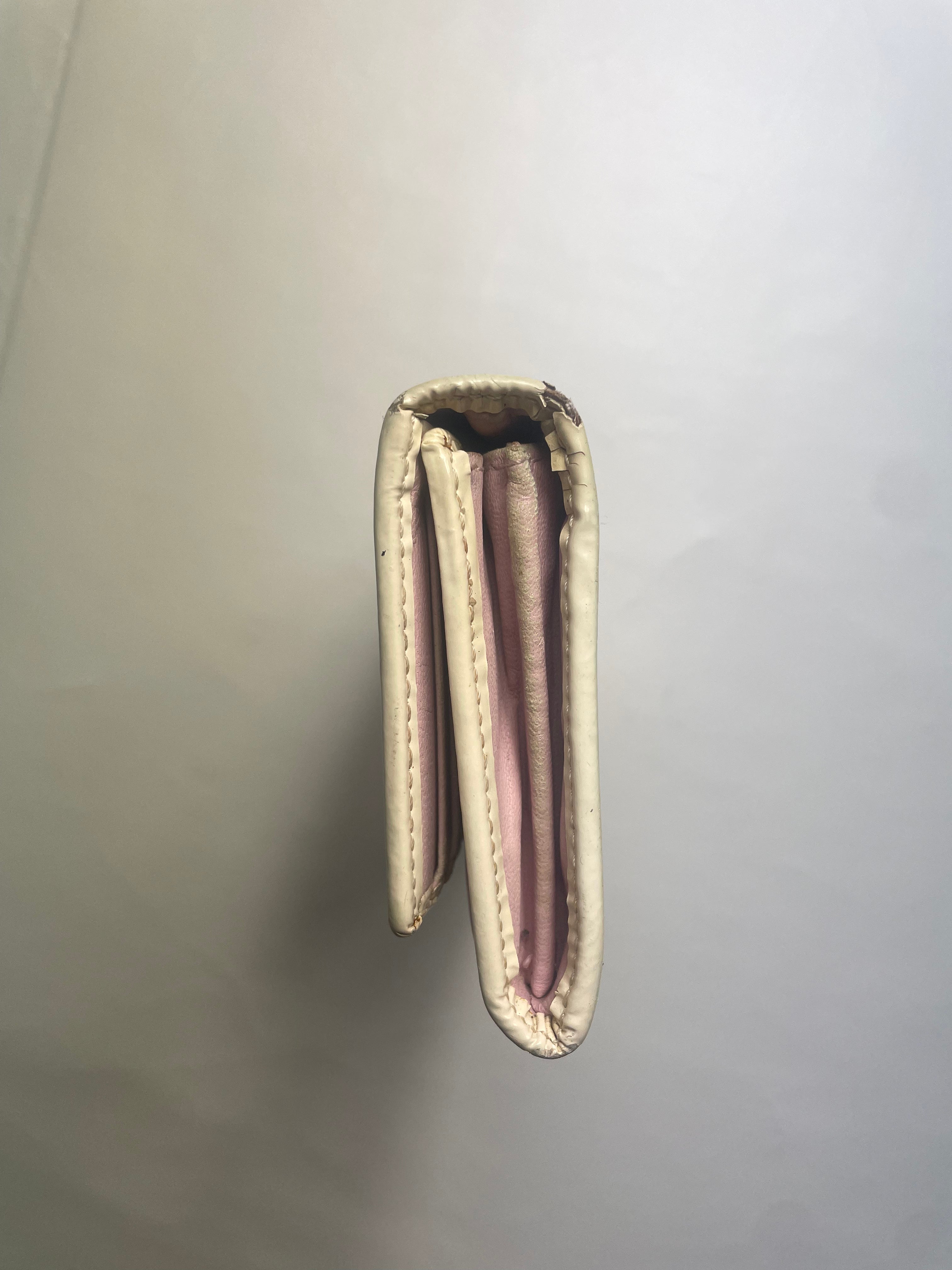 Christian Dior Pink '1' Monogram Canvas Purse / Wallet