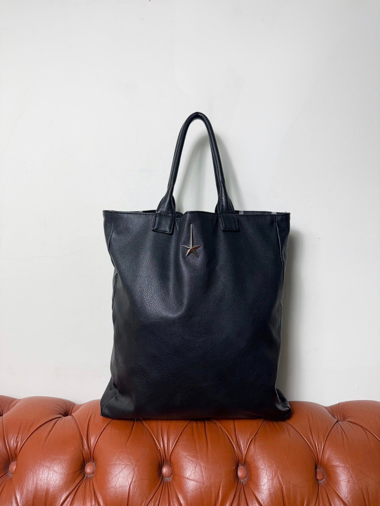 Thierry Mugler Black Shopper Tote Bag