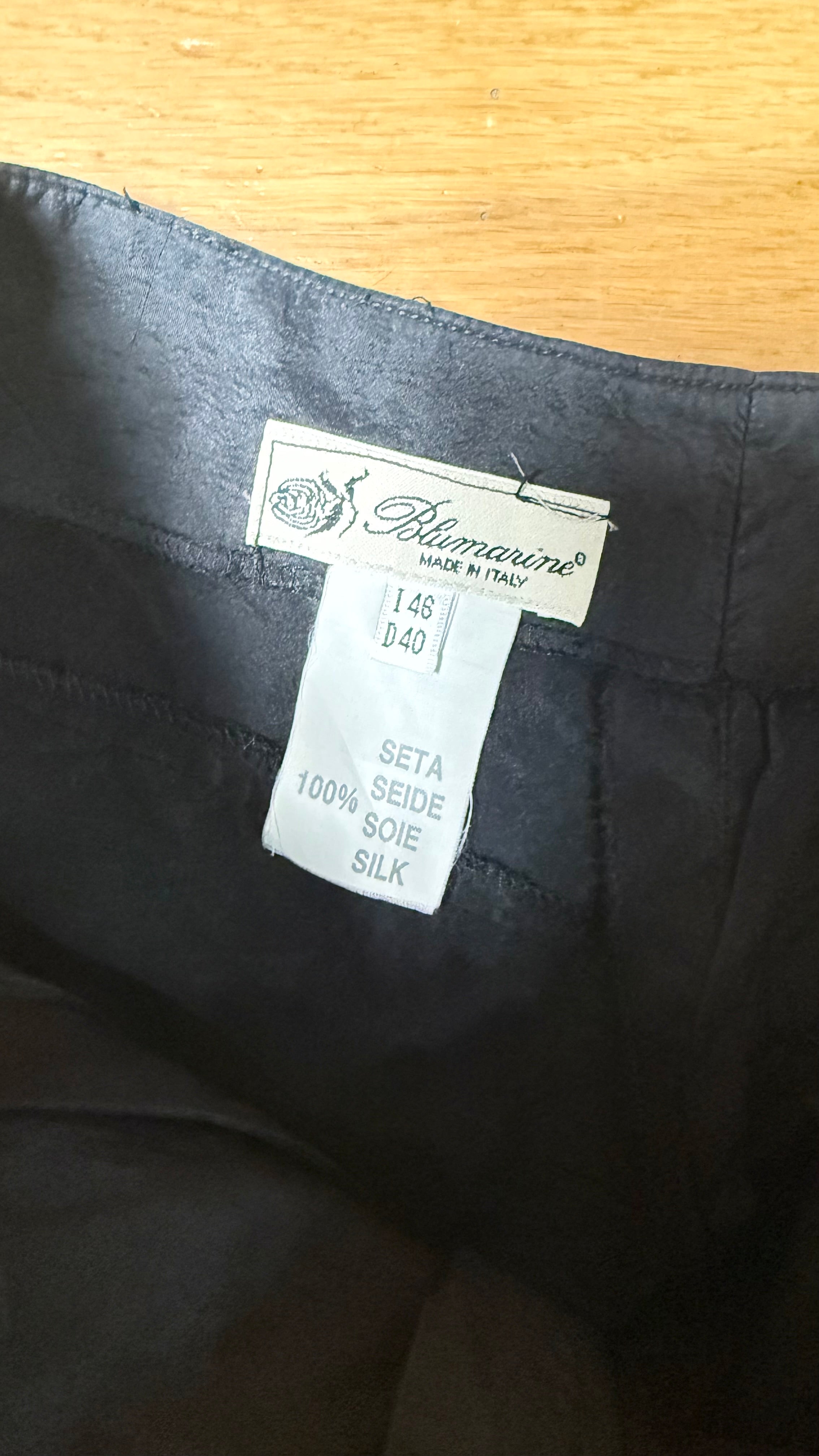 Blumarine Cropped Silk Embelished Trousers