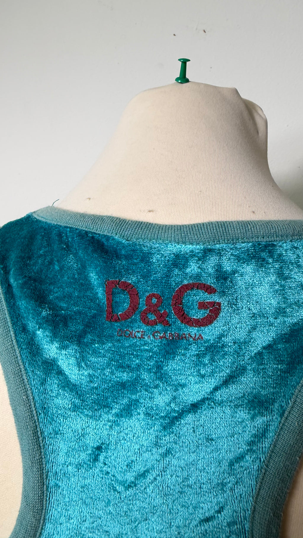 D&G Velvet “Freedom” Tank Top