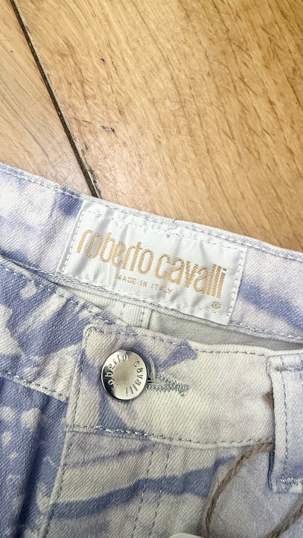 Roberto Cavalli SS 2000 Daisy Print Jeans