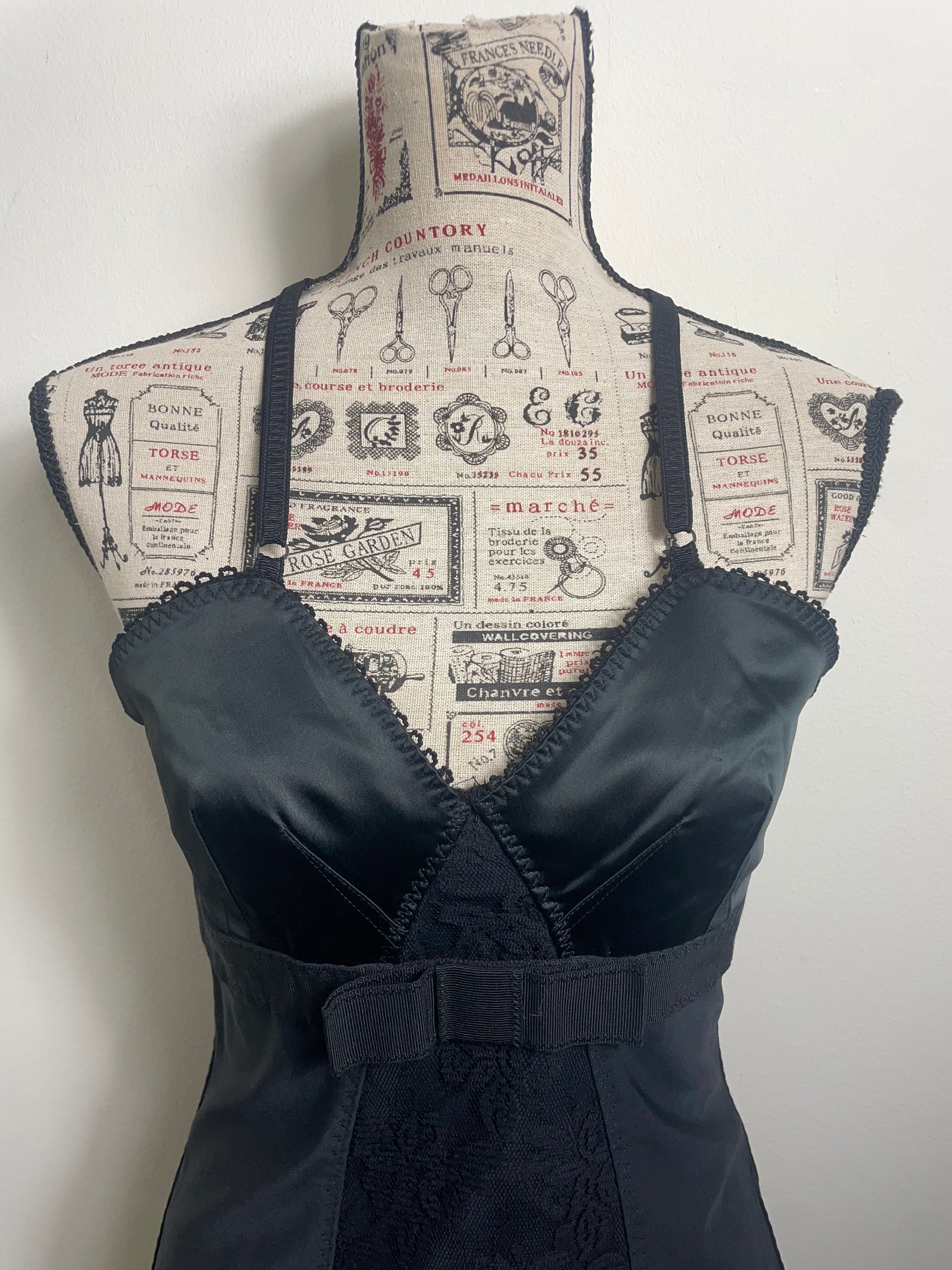 D&G Black Corset-Style Top