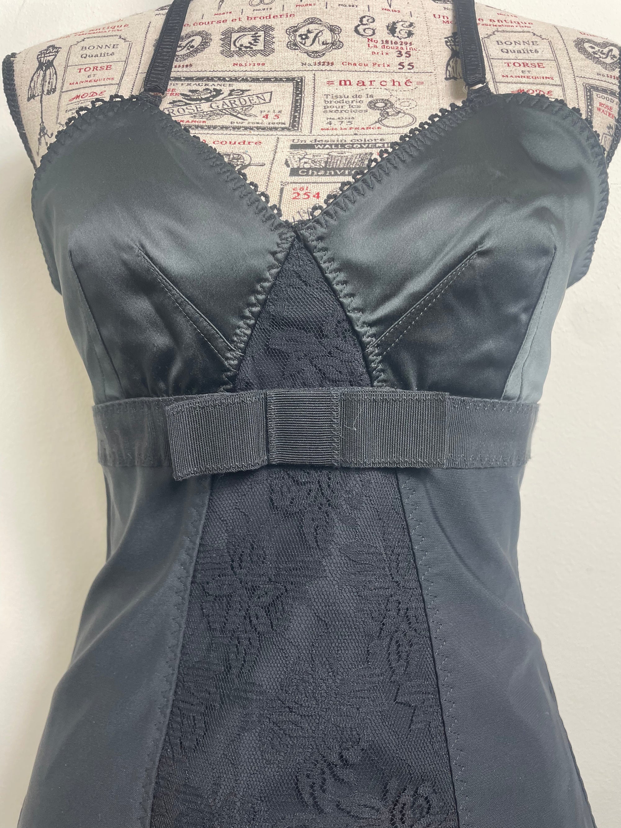 D&G Black Corset-Style Top