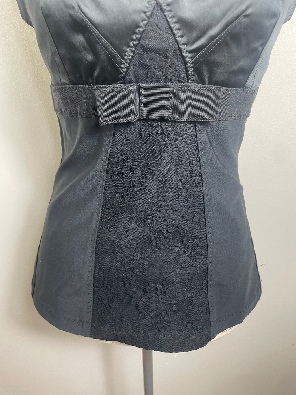 D&G Black Corset-Style Top