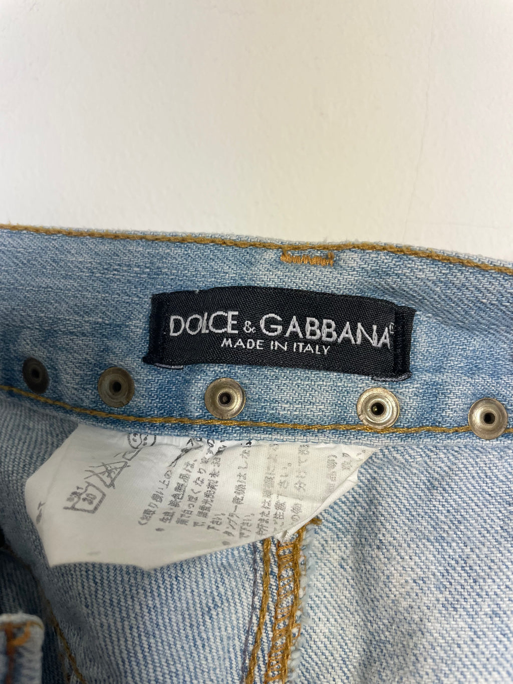 Dolce & Gabbana Spring 2005 Menswear Honolulu Embroidered Jeans