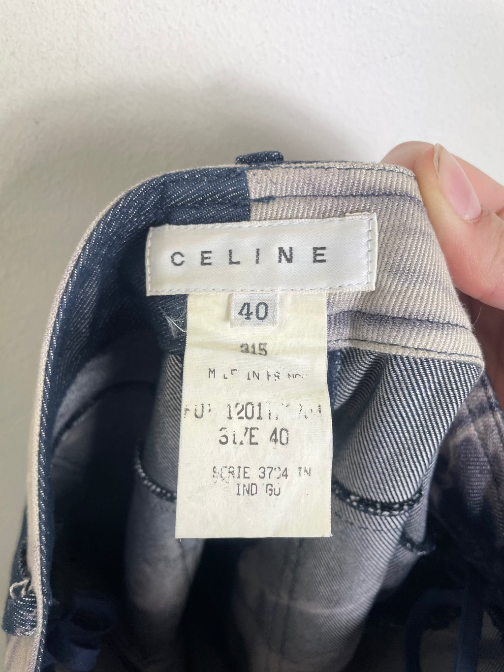 Celine Spring 2000 Vintage Tie Dye Midi Skirt