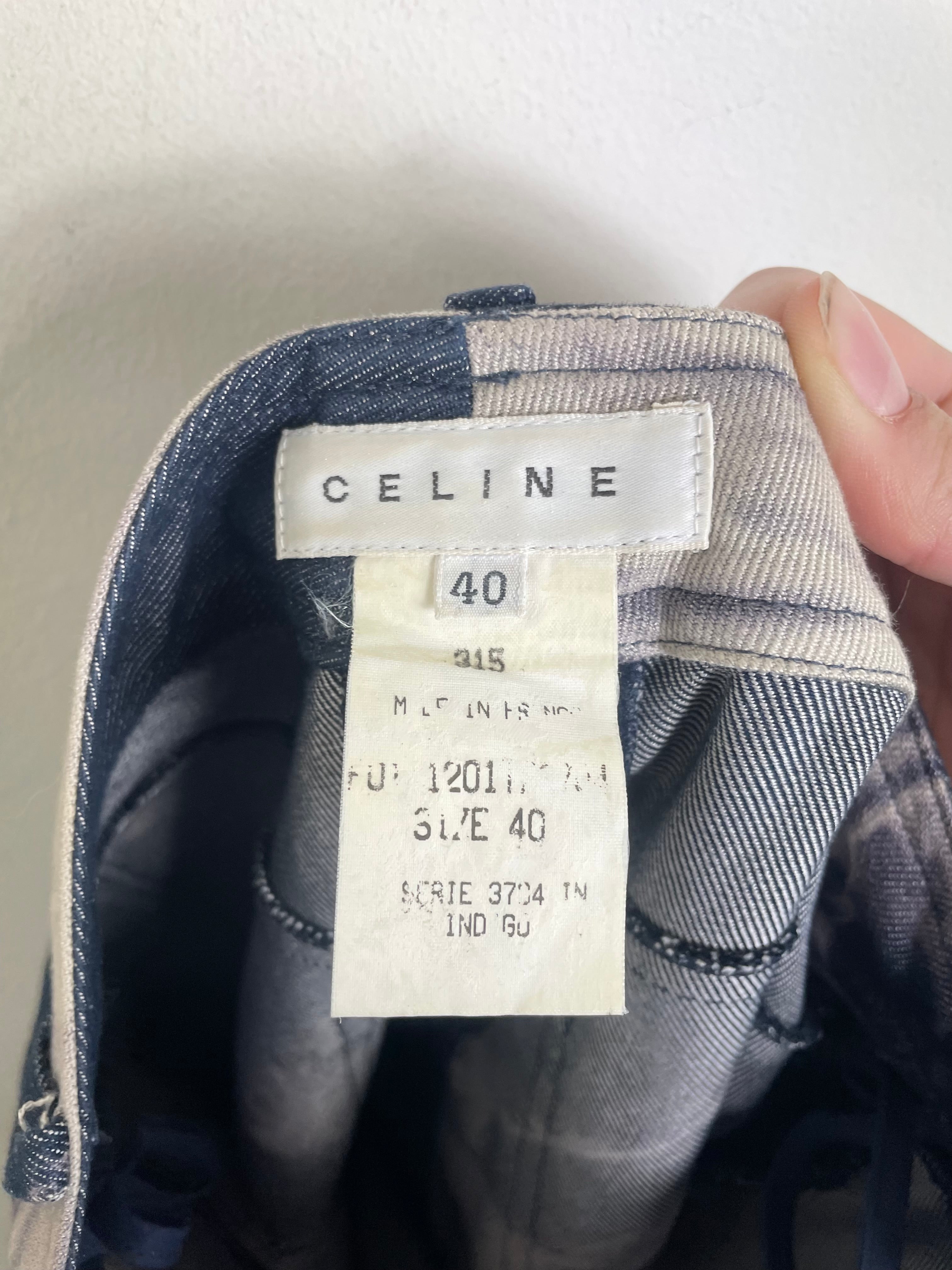 Celine Spring 2000 Vintage Tie Dye Midi Skirt