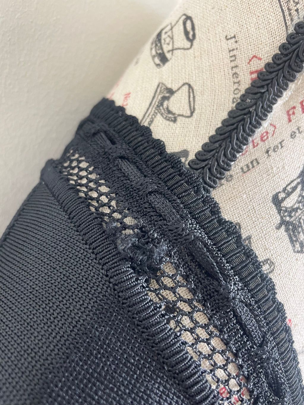Alaïa Spring 1993 Vintage Crochet Black Insert Knit Dress