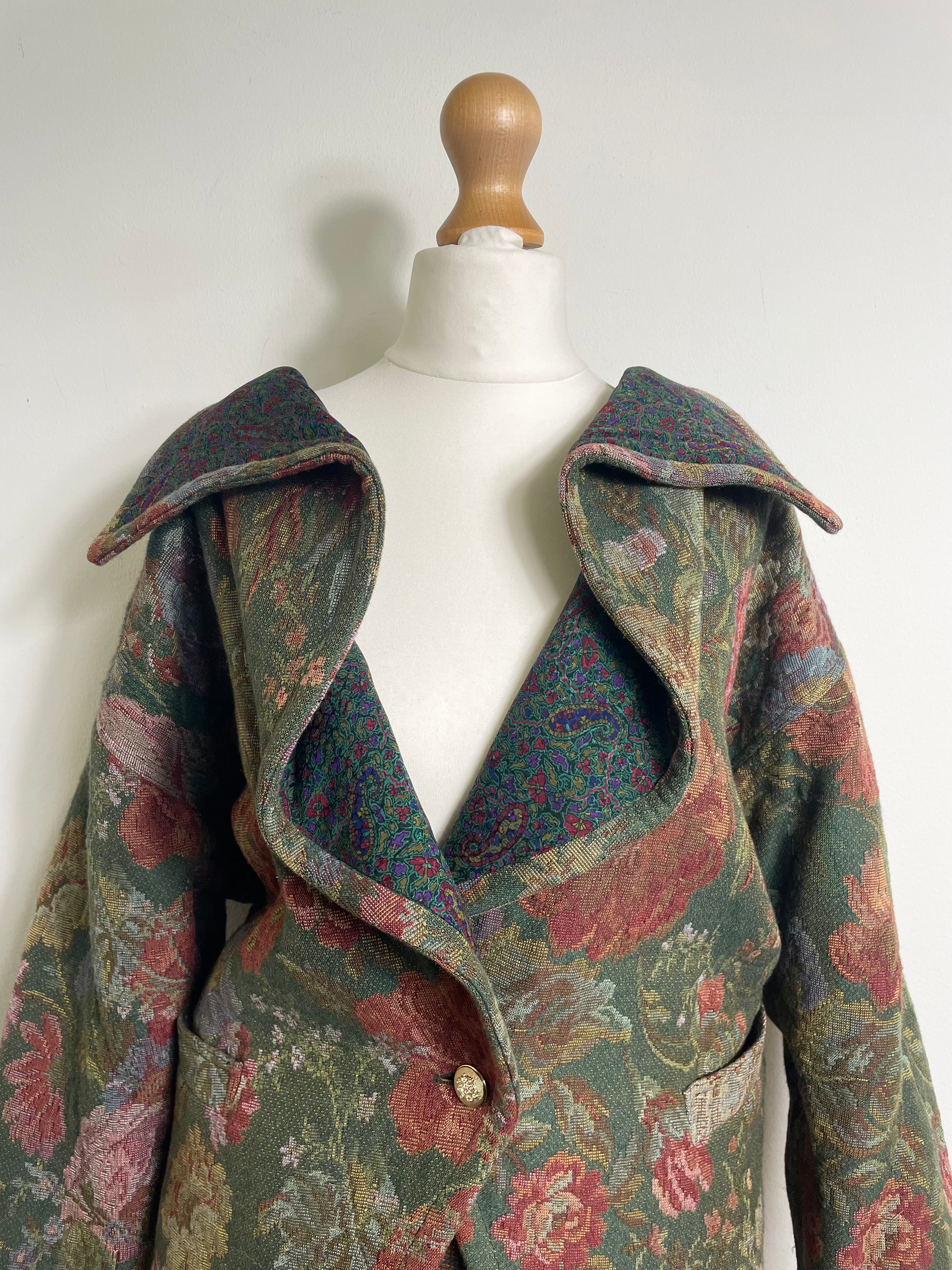 Emanuel Ungaro Vintage Floral Jacket and Wrap Skirt