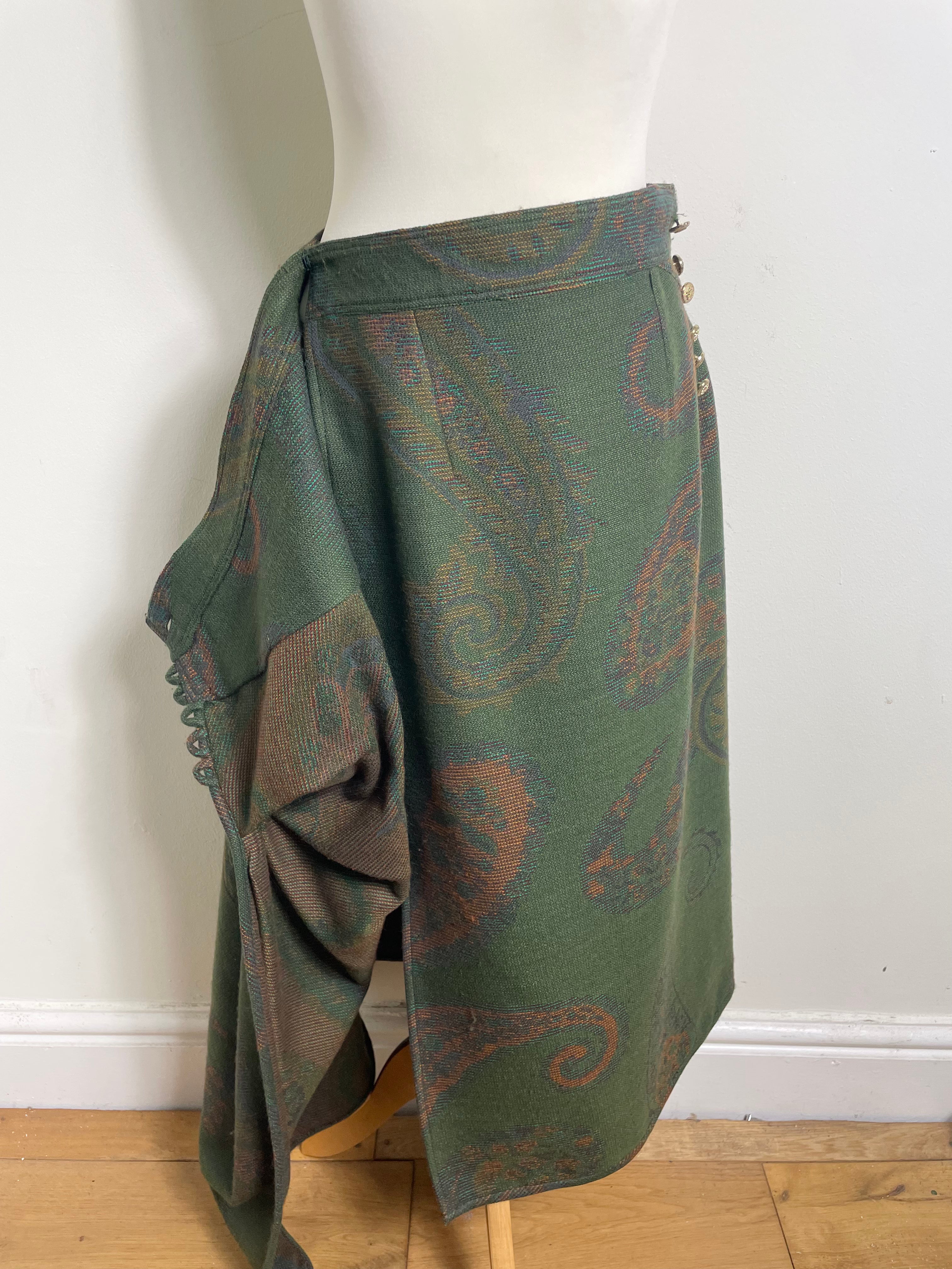Emanuel Ungaro Vintage Floral Jacket and Wrap Skirt