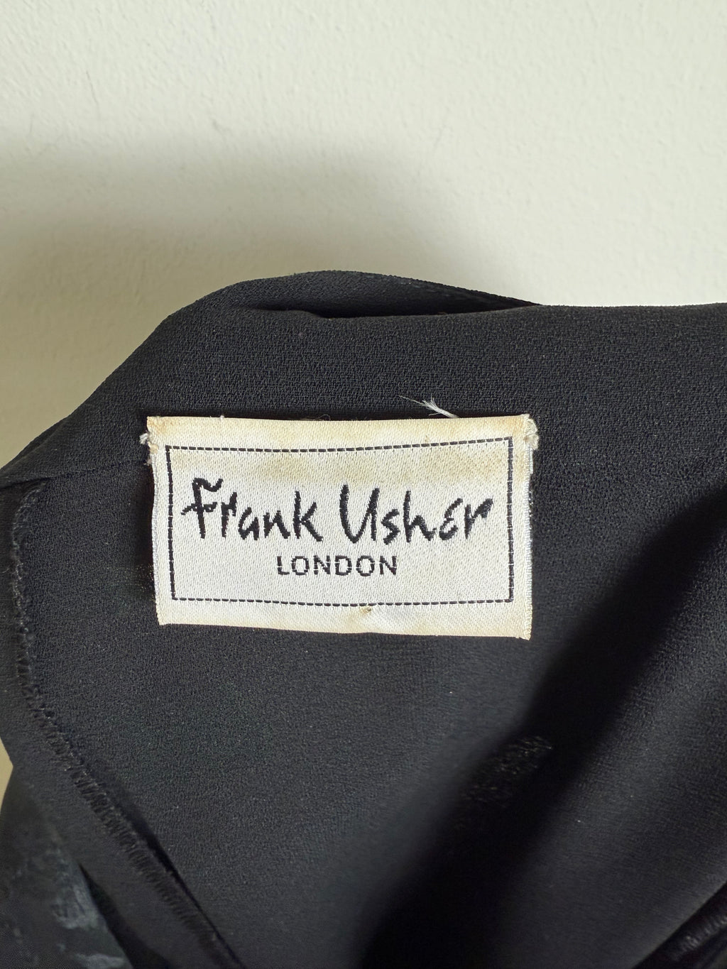 Frank Usher Vintage 1980s Drop Waist Dress