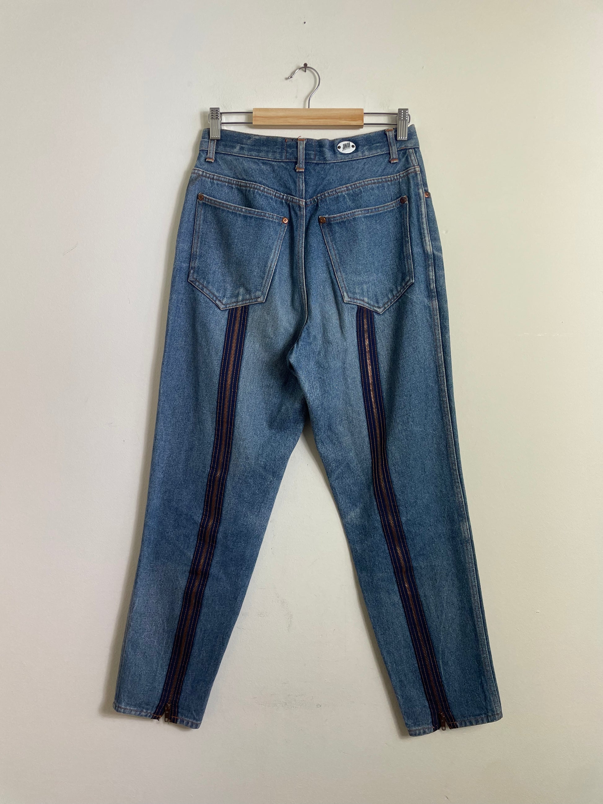 Gaultier Junior Vintage Zip Detail Denim Jeans