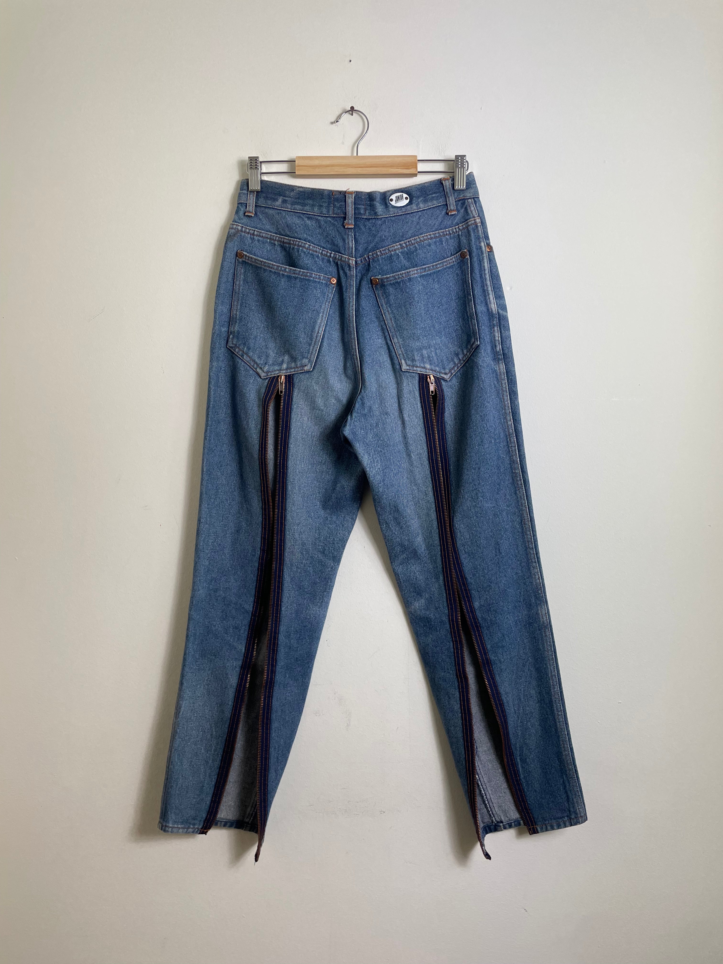 Gaultier Junior Vintage Zip Detail Denim Jeans
