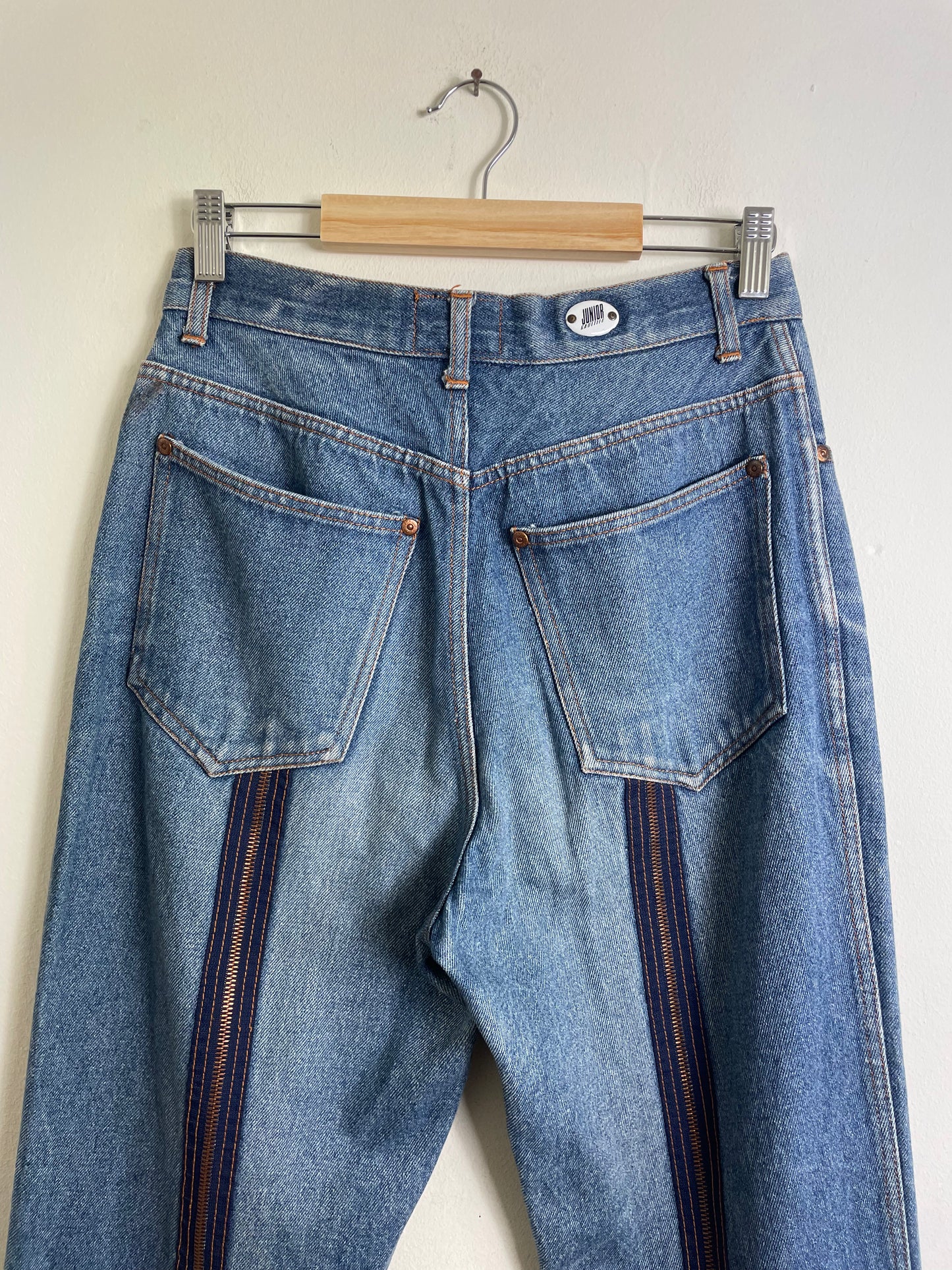 Gaultier Junior Vintage Zip Detail Denim Jeans