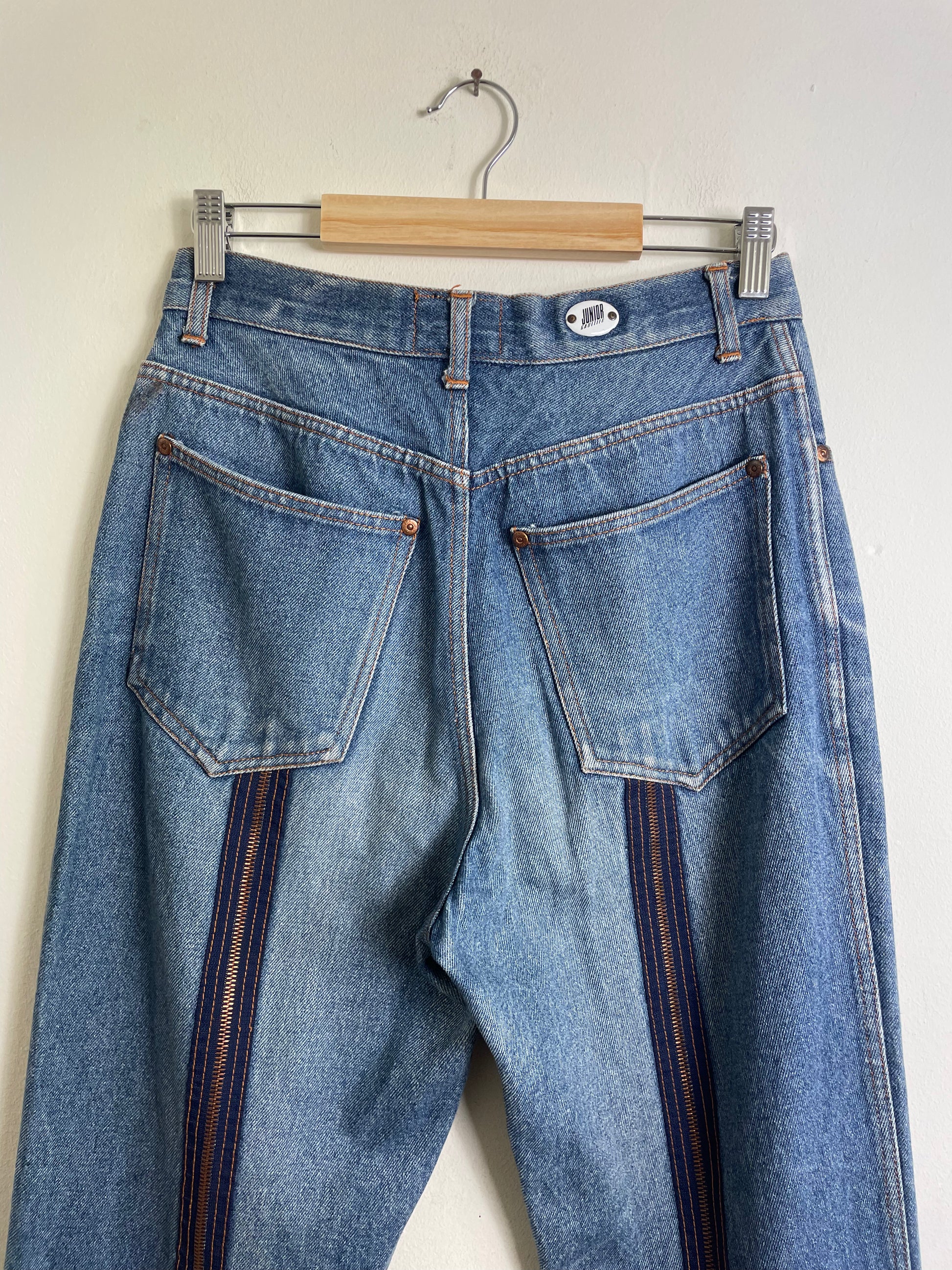 Gaultier Junior Vintage Zip Detail Denim Jeans