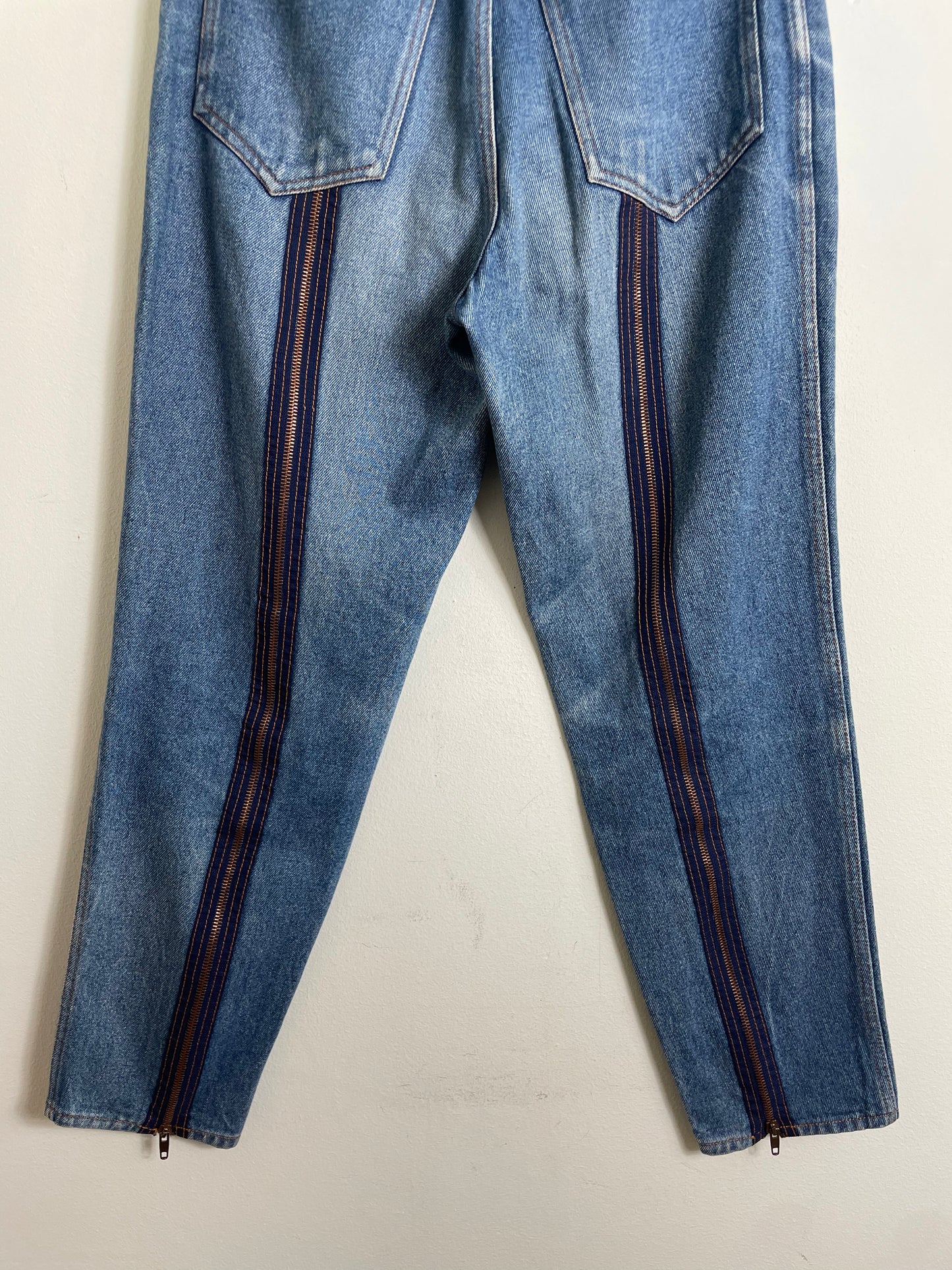 Gaultier Junior Vintage Zip Detail Denim Jeans