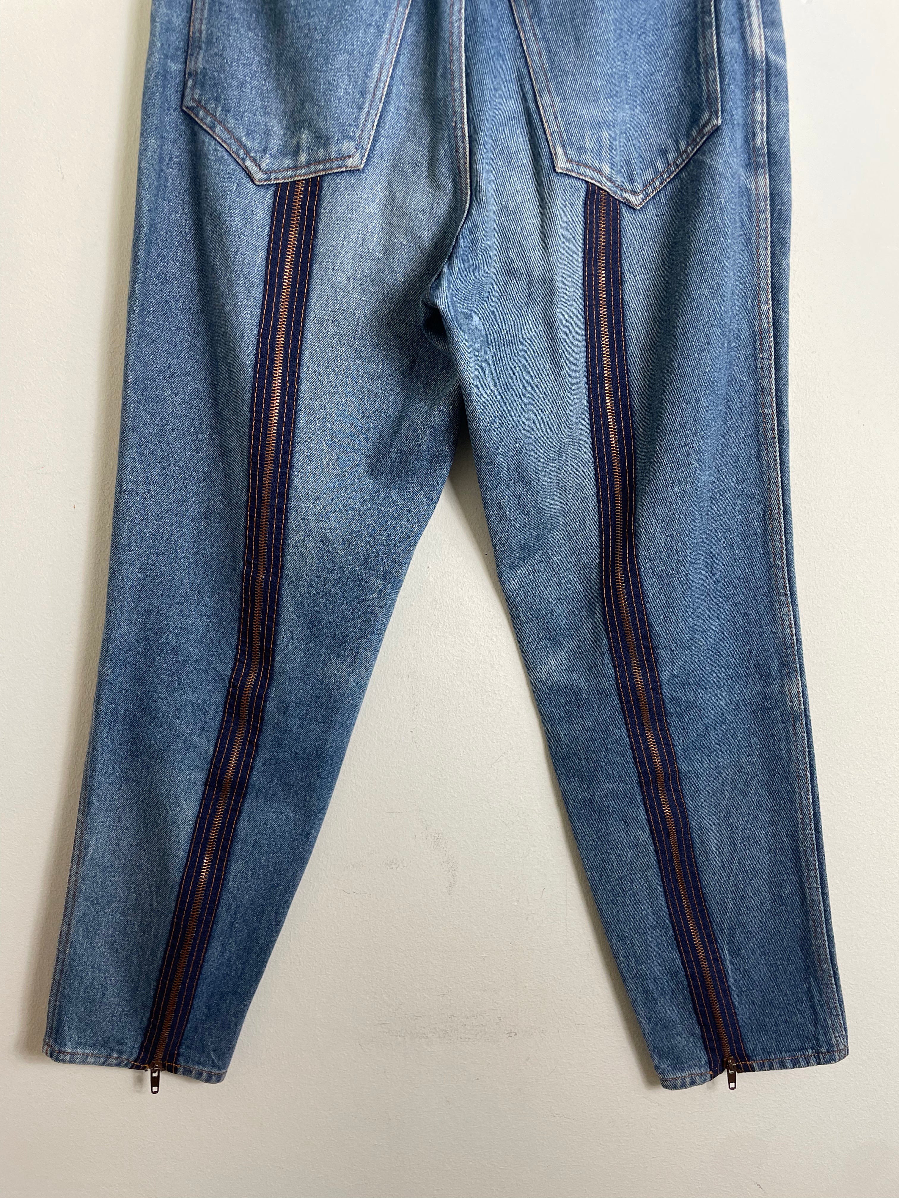 Gaultier Junior Vintage Zip Detail Denim Jeans