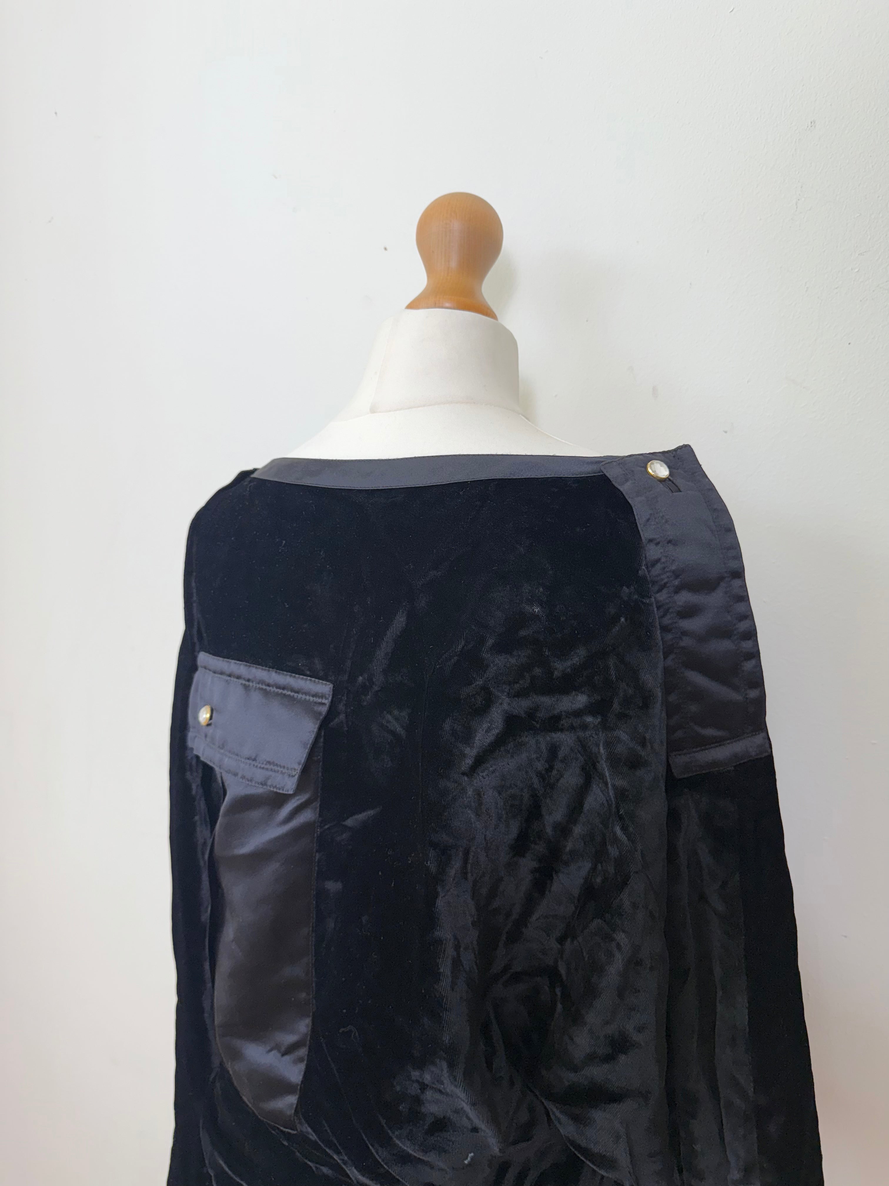 Gianni Versace Vintage Velvet Wrap Top and Trousers