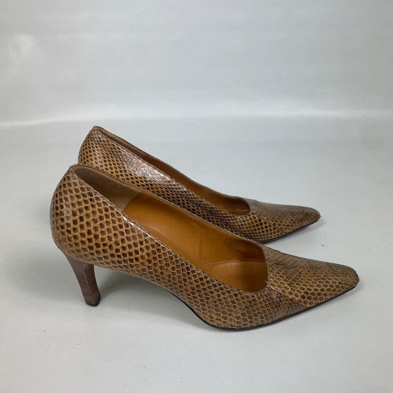 Gucci Ayer Snakeskin Pumps