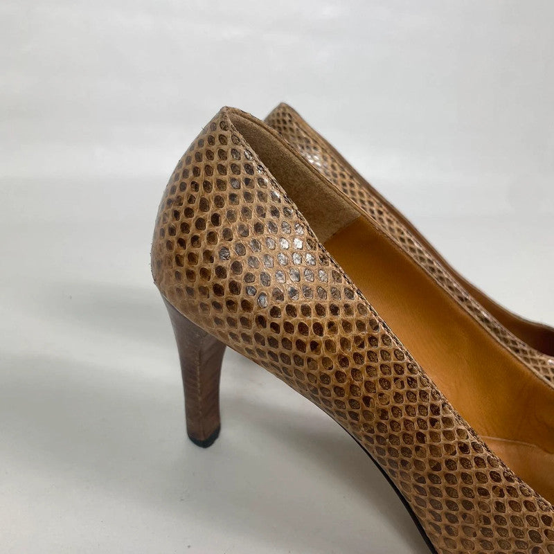 Gucci Ayer Snakeskin Pumps