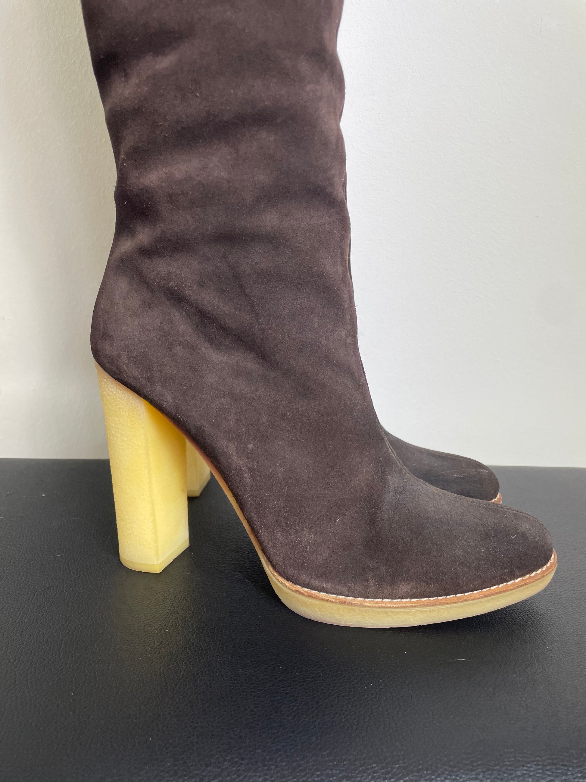 Gucci by Tom Ford Suede Mink Boots