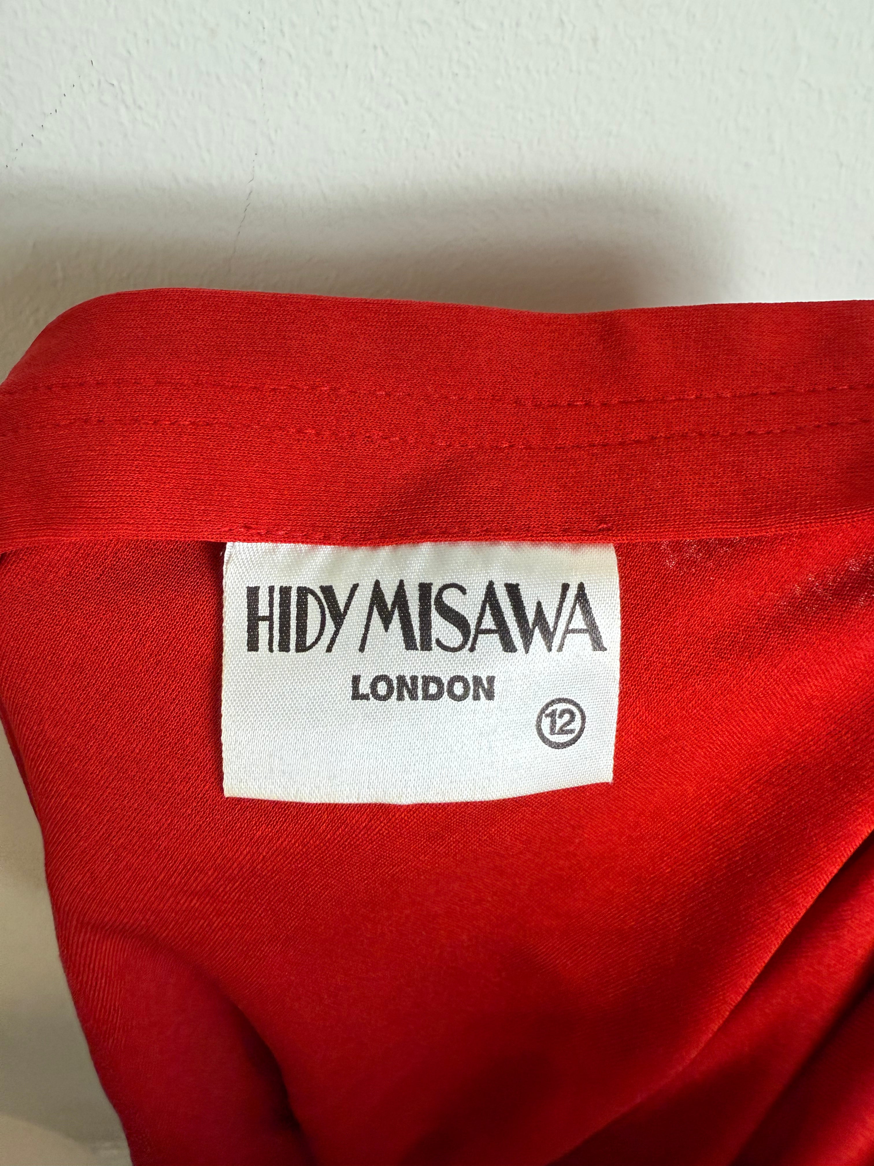 Hidy Misawa Vintage 1970s Red Matching Skirt Set