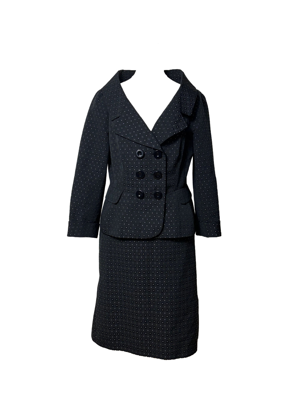 Moschino Cheap & Chic Polka Dot Skirt Suit