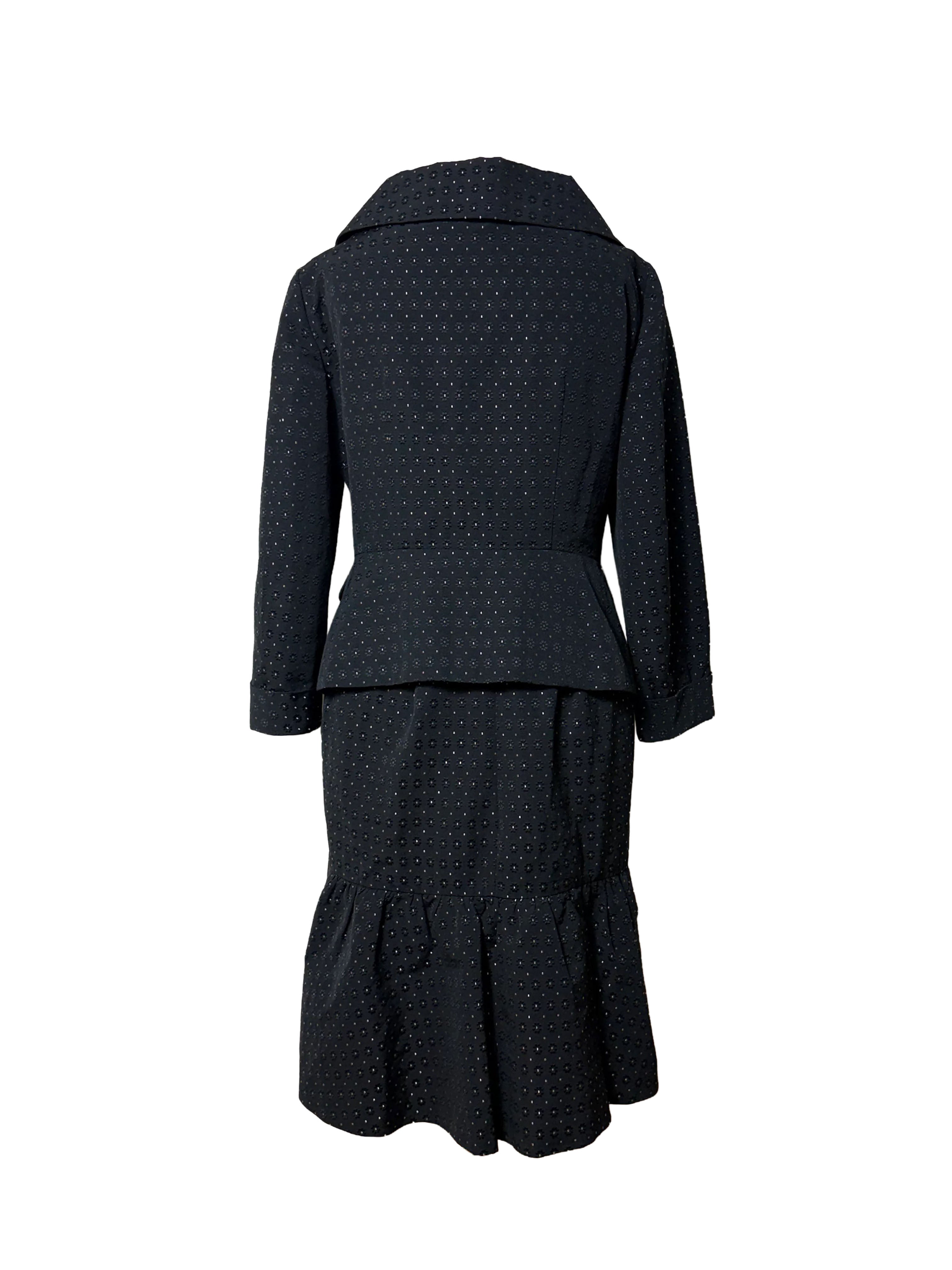 Moschino Cheap & Chic Polka Dot Skirt Suit