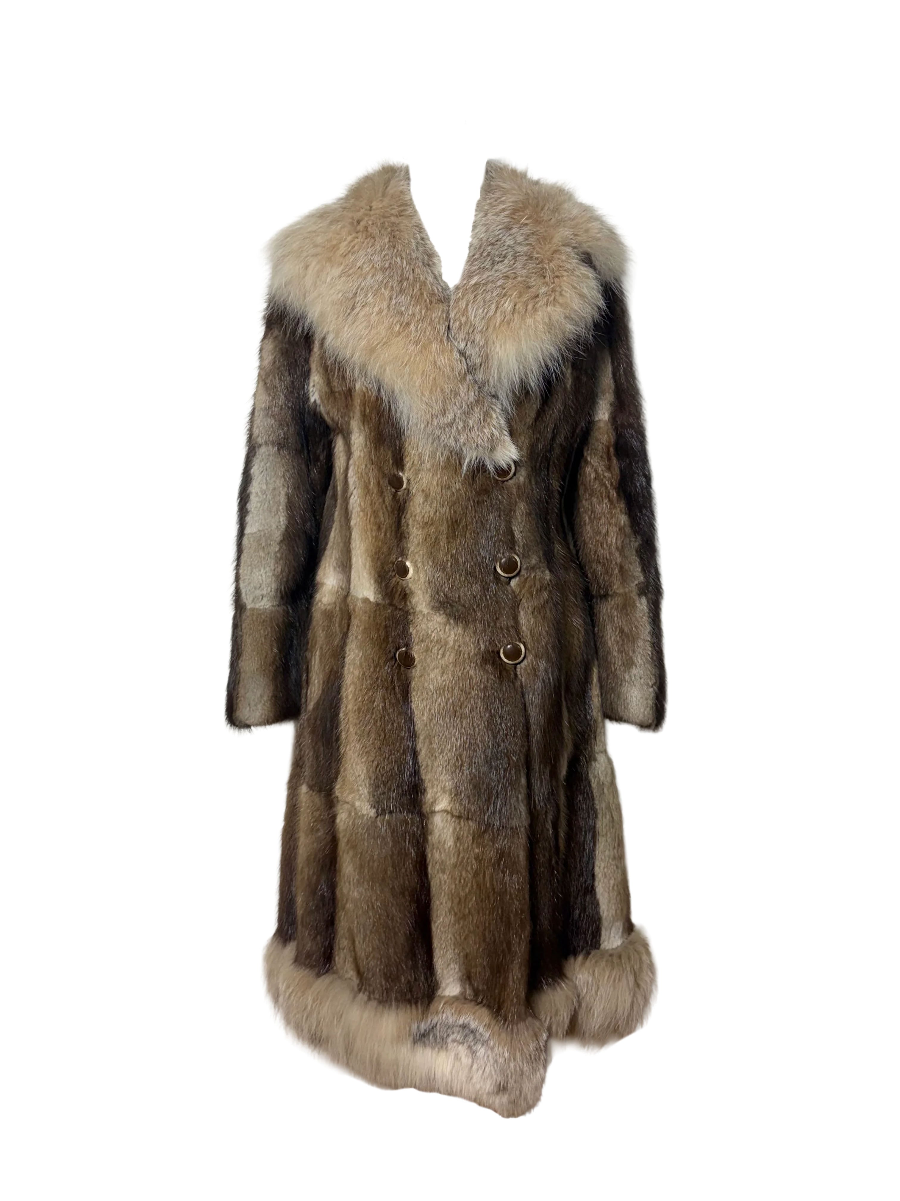 Paul Magder Vintage 1980s Fox Fur Coat