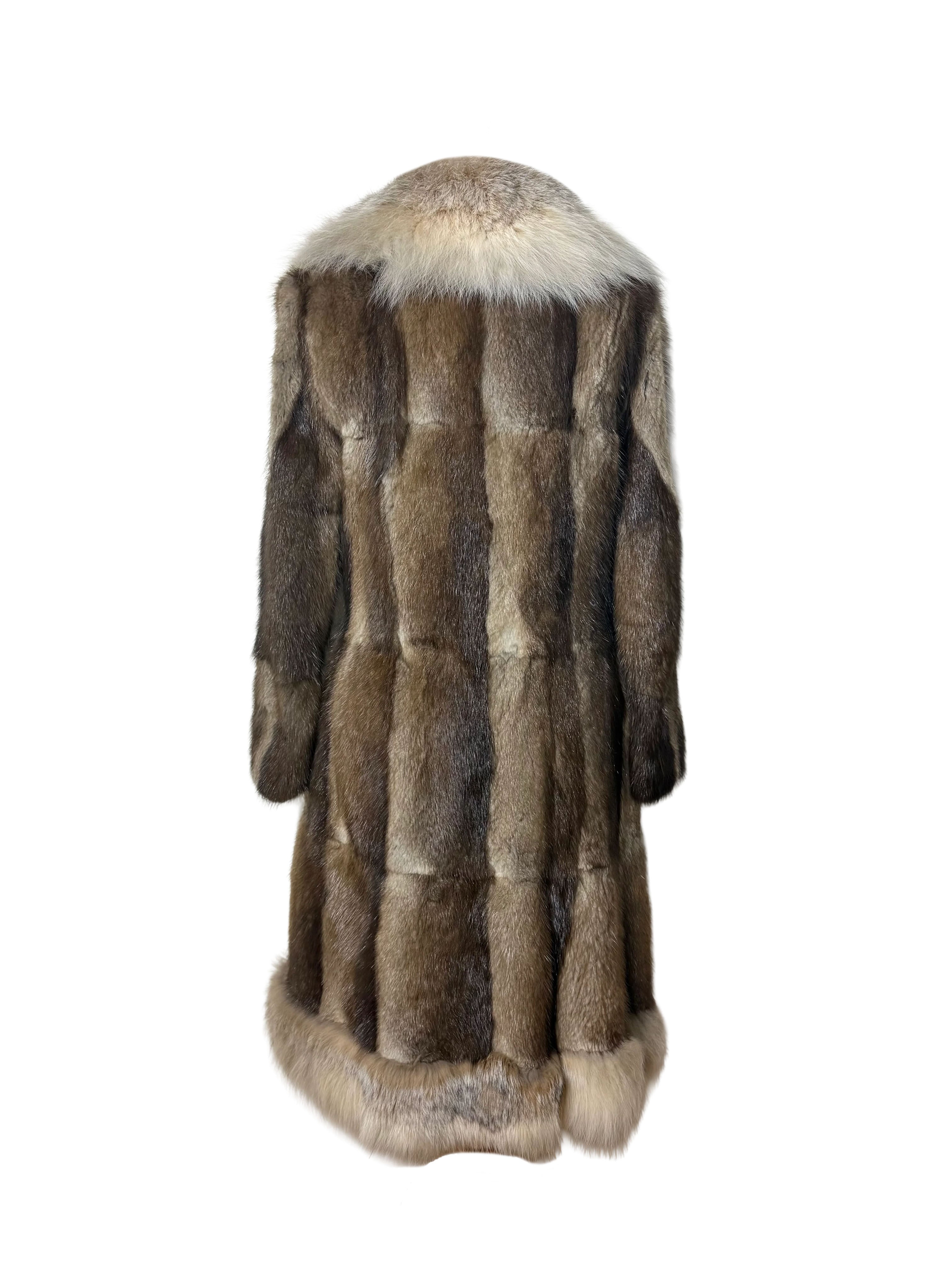 Paul Magder Vintage 1980s Fox Fur Coat