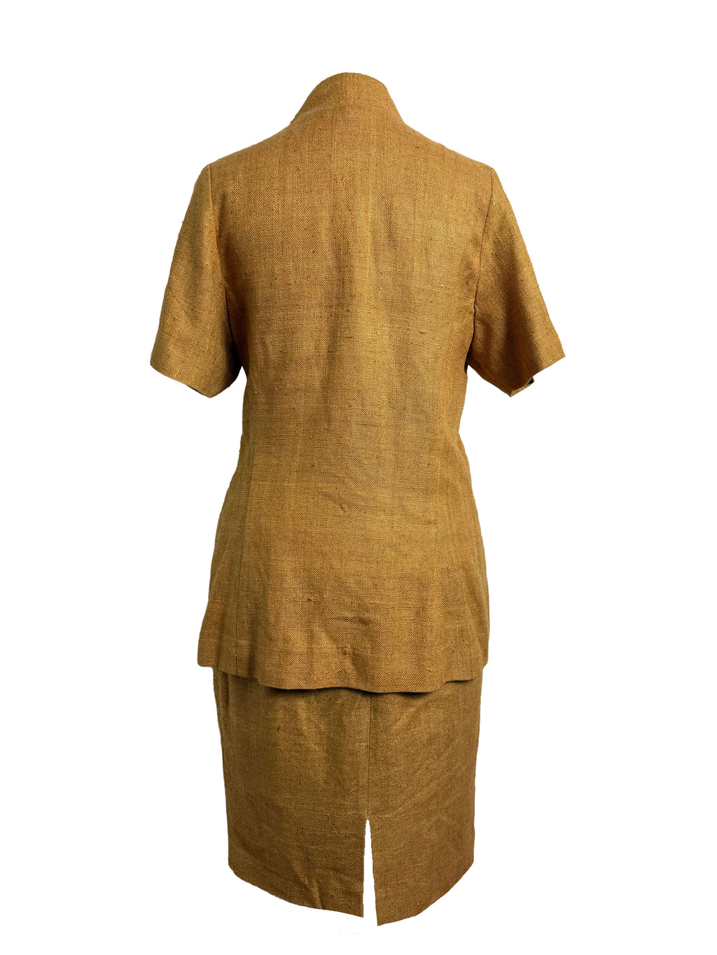 Martine Douvier Vintage Mustard Skirt Suit Set